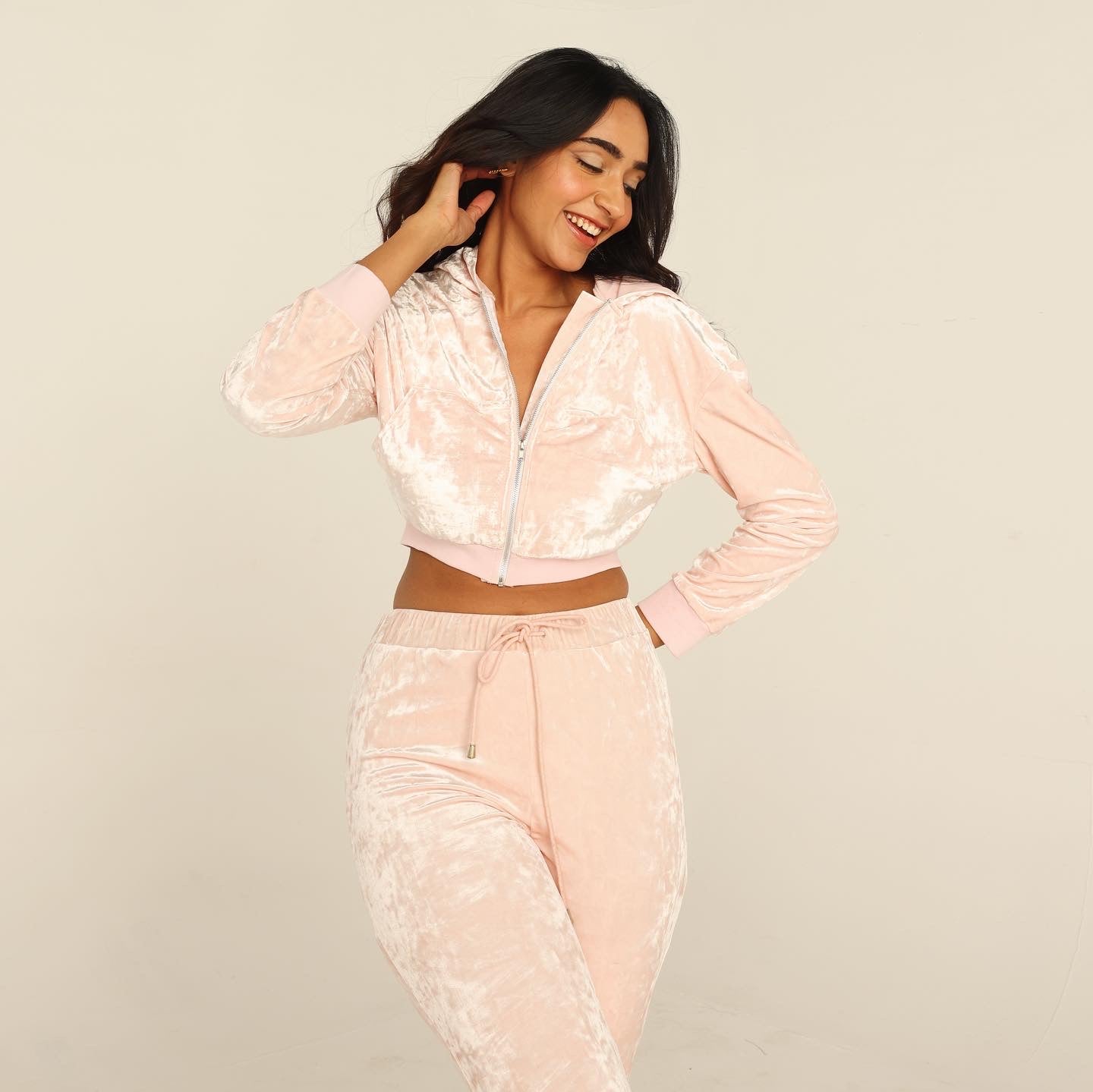 Model in matching lounge co-ord set — Lea Clothing Co. cosy and stylish loungewear India