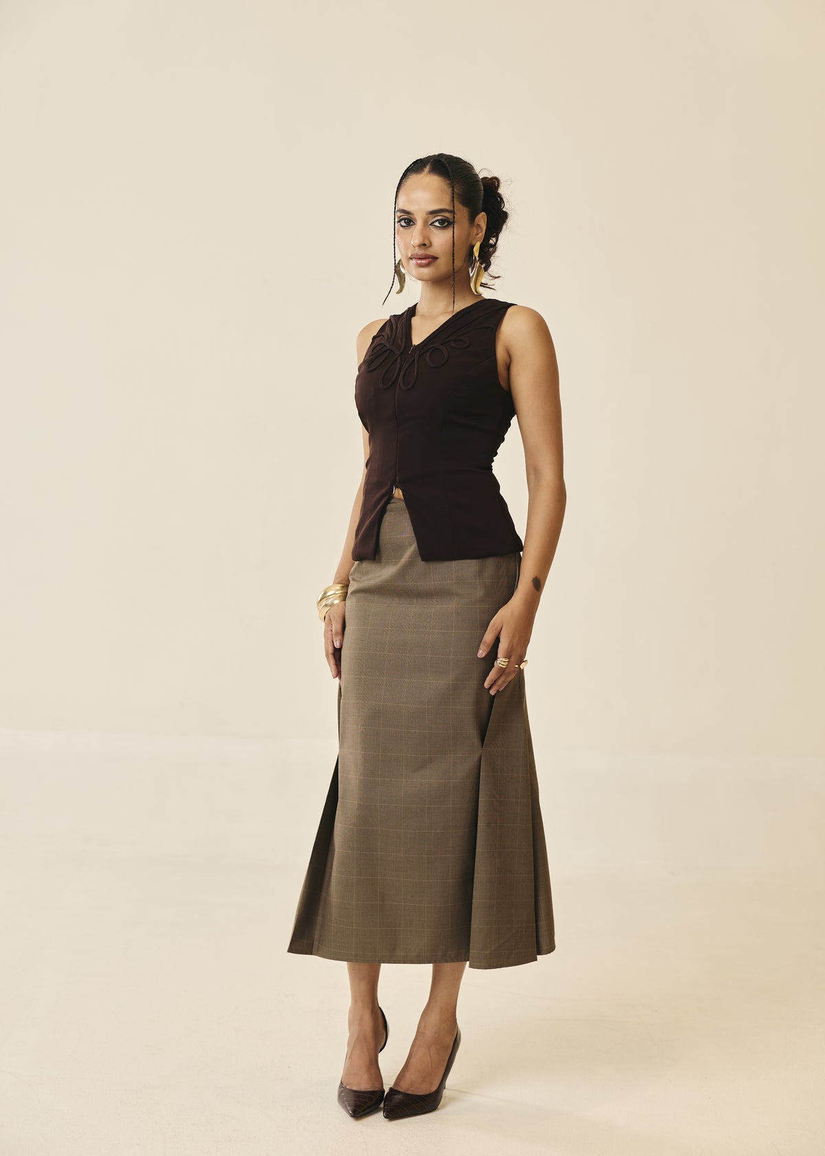 Corso Espresso Peplum Top