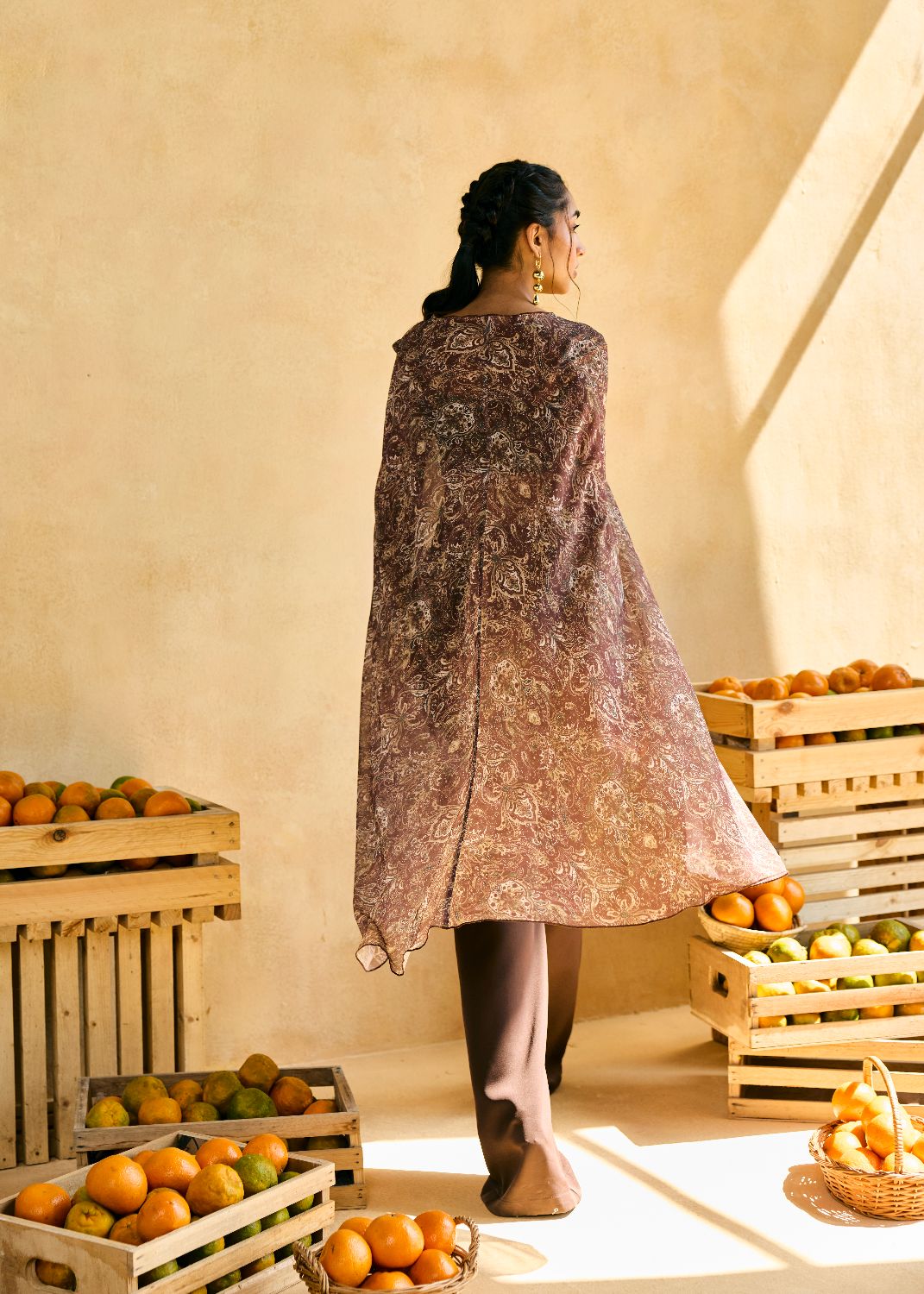 Sunehri Safari Cape and Bralette