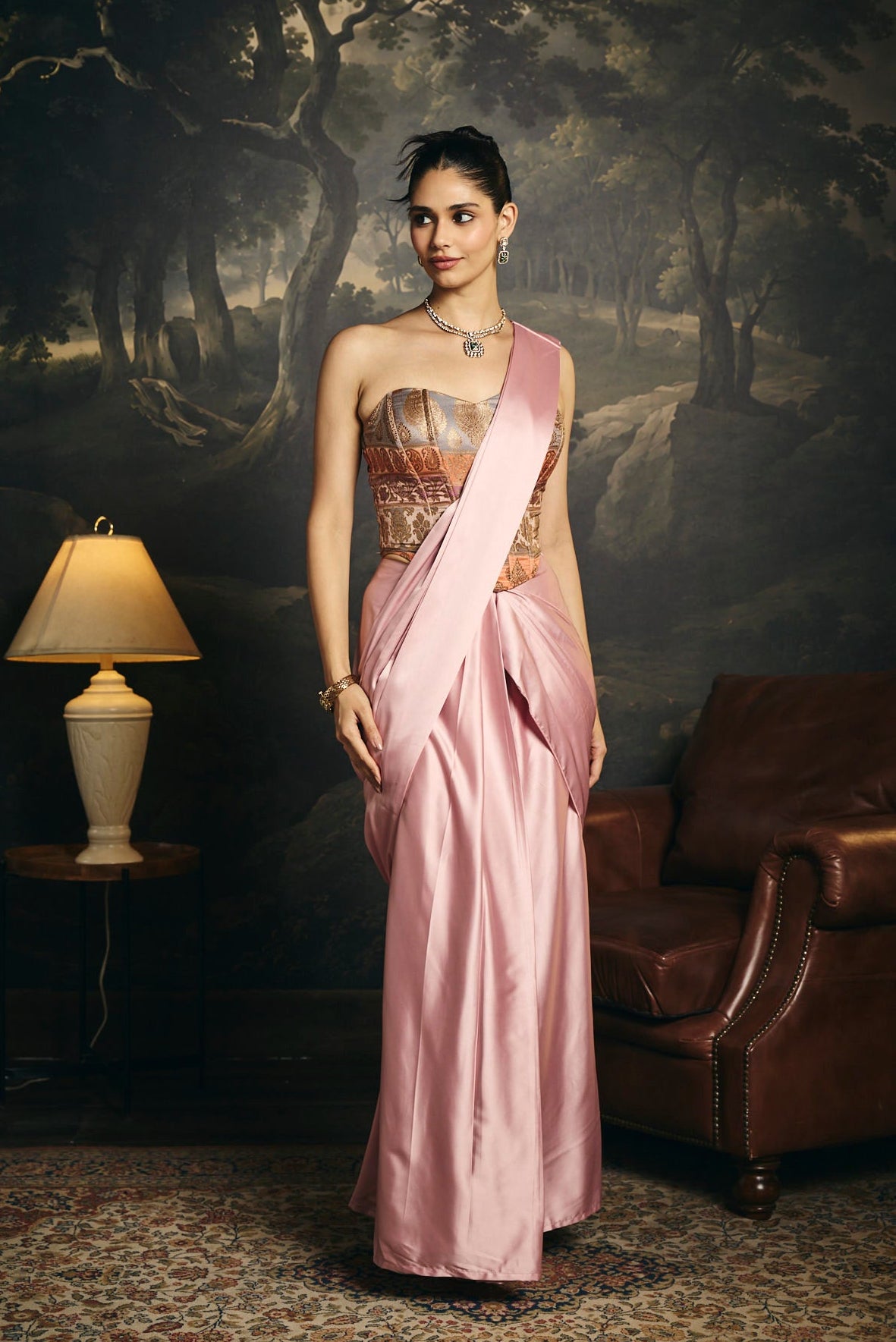 Hansika Brocade Corset