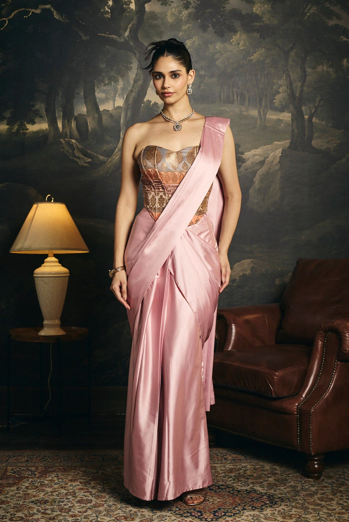 Hansika Brocade Corset