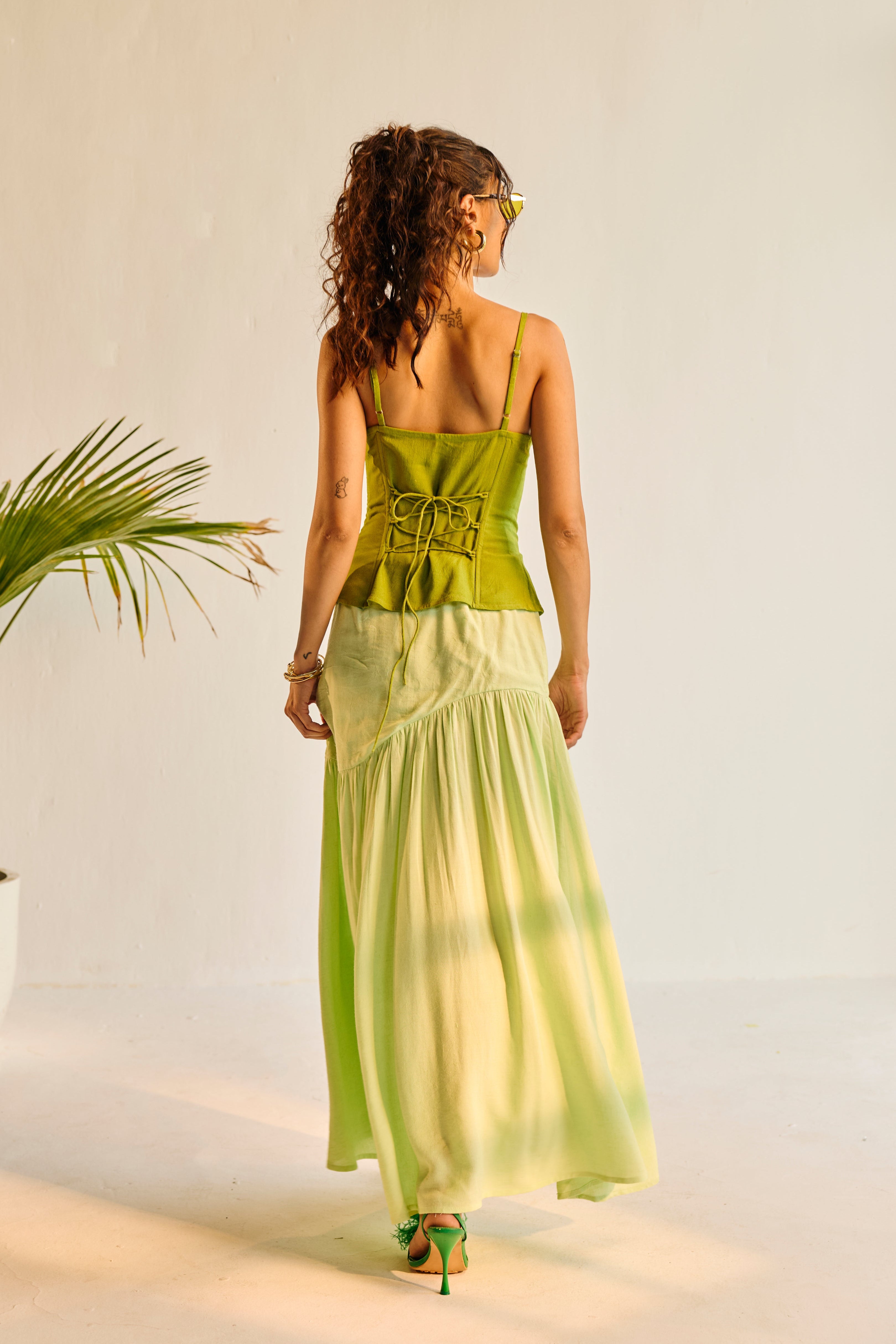 Key Lime Lily Bloom Top