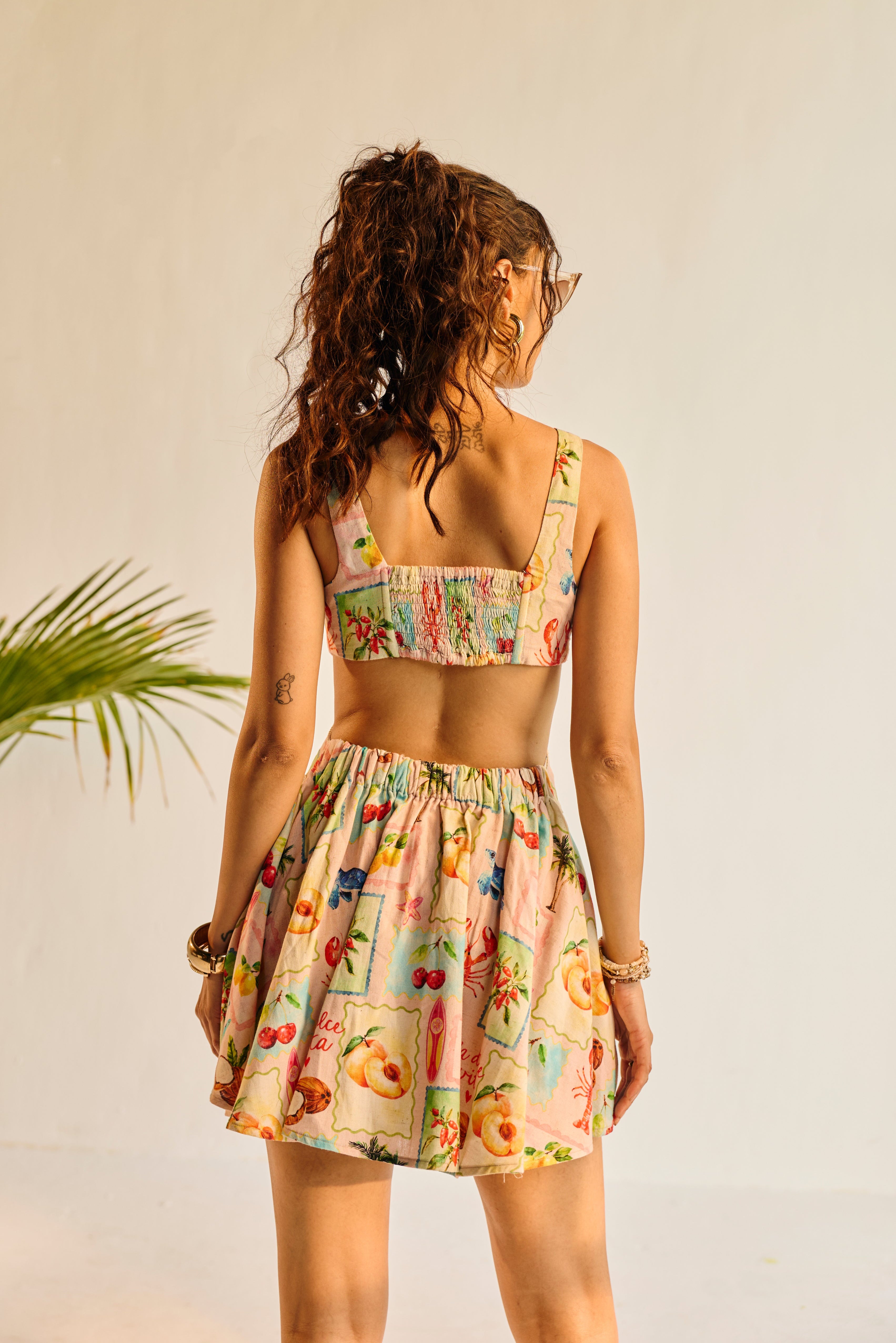 Peach Sprtiz Cut-out Dress