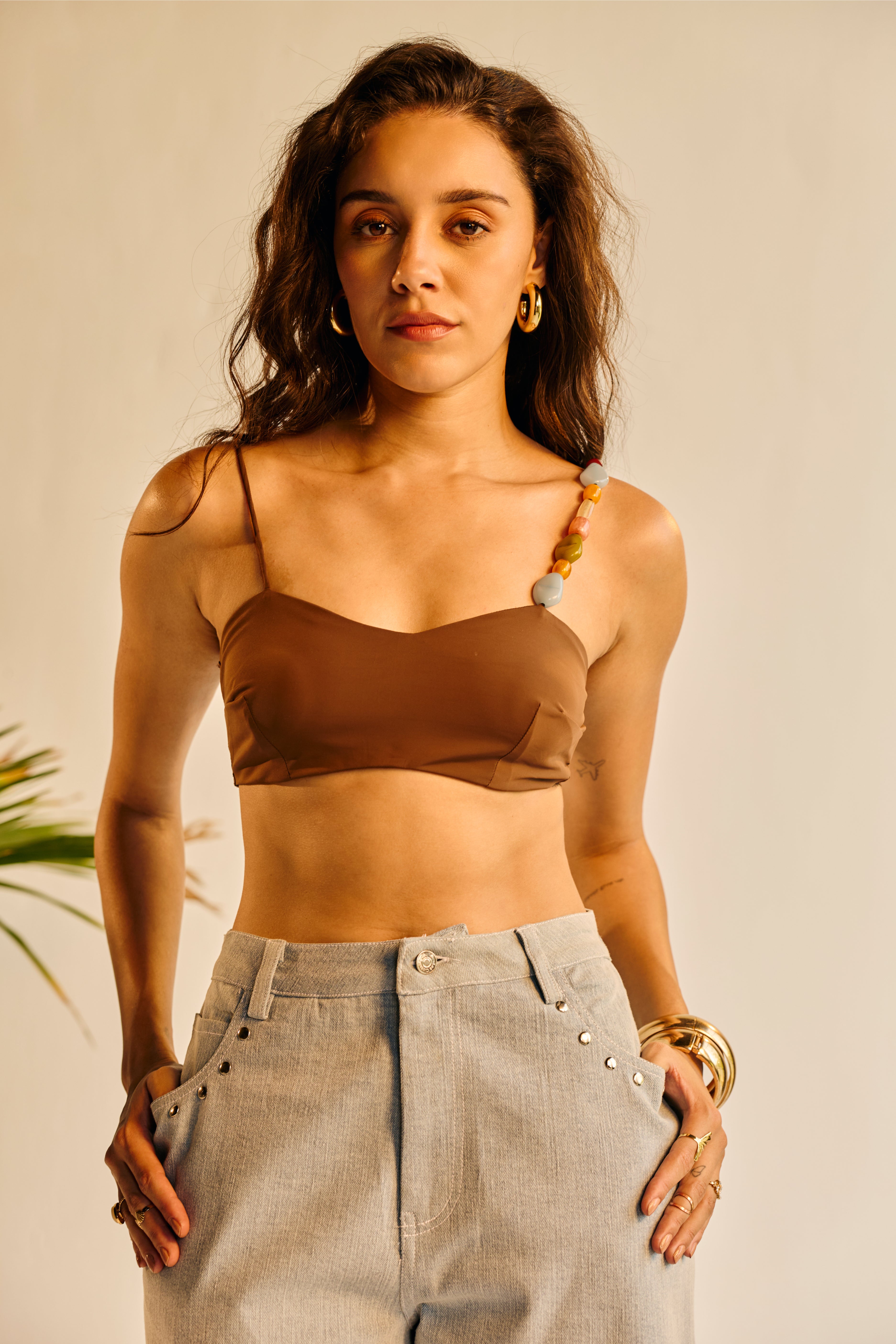 Coco Beaded Bralette & Sheer Top