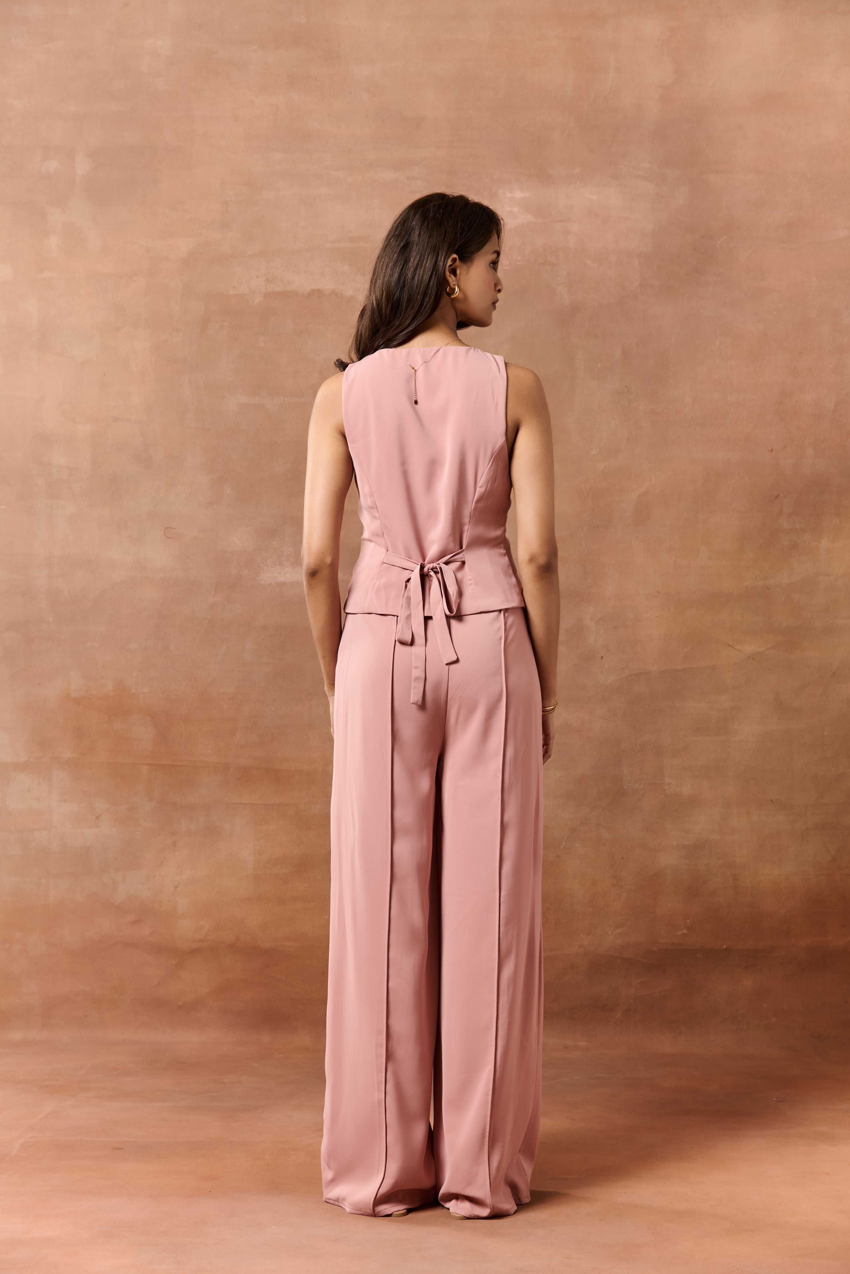 Ardis Mauve Longline Waistcoat