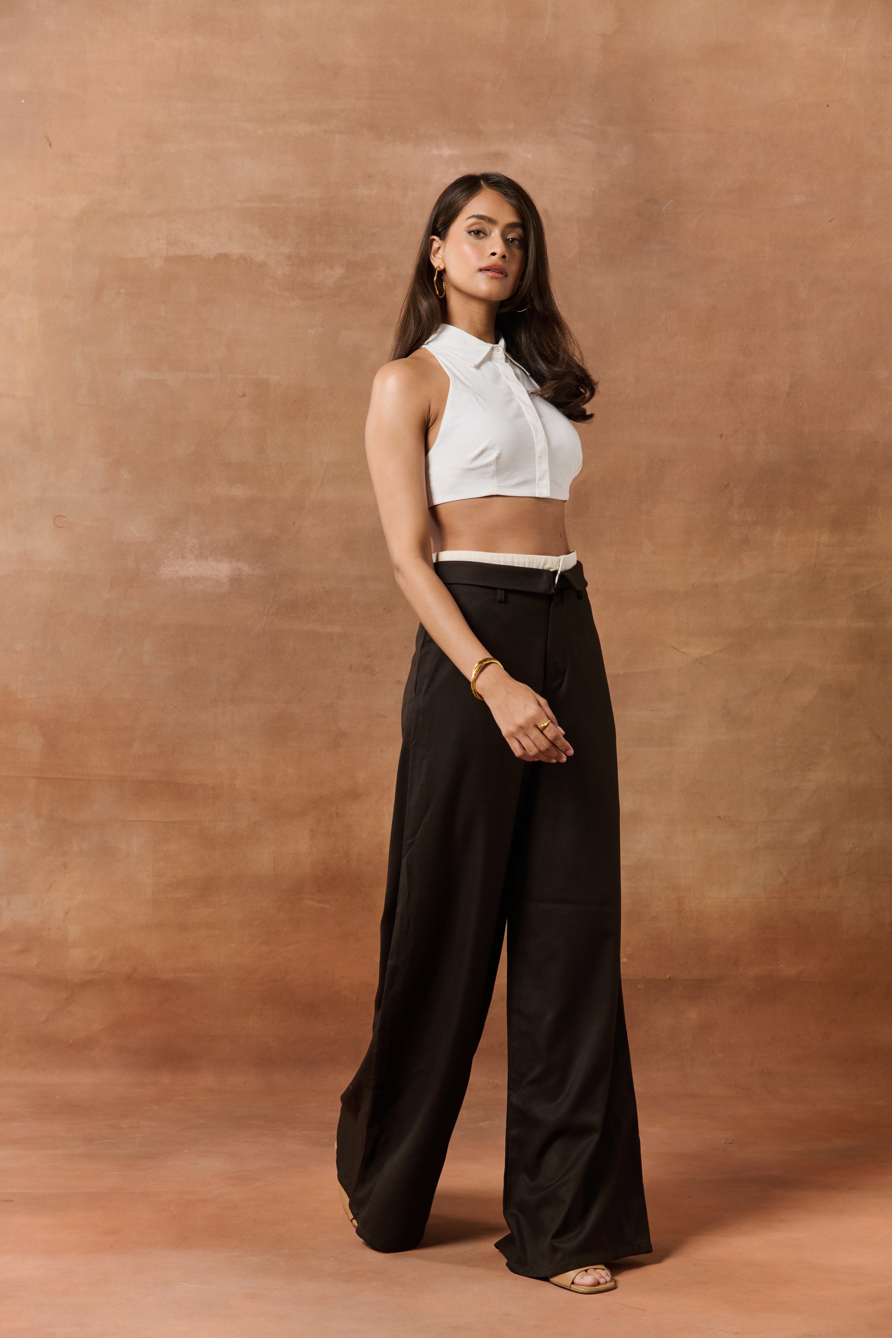 Magdalena Brown High-Waisted Pants CL