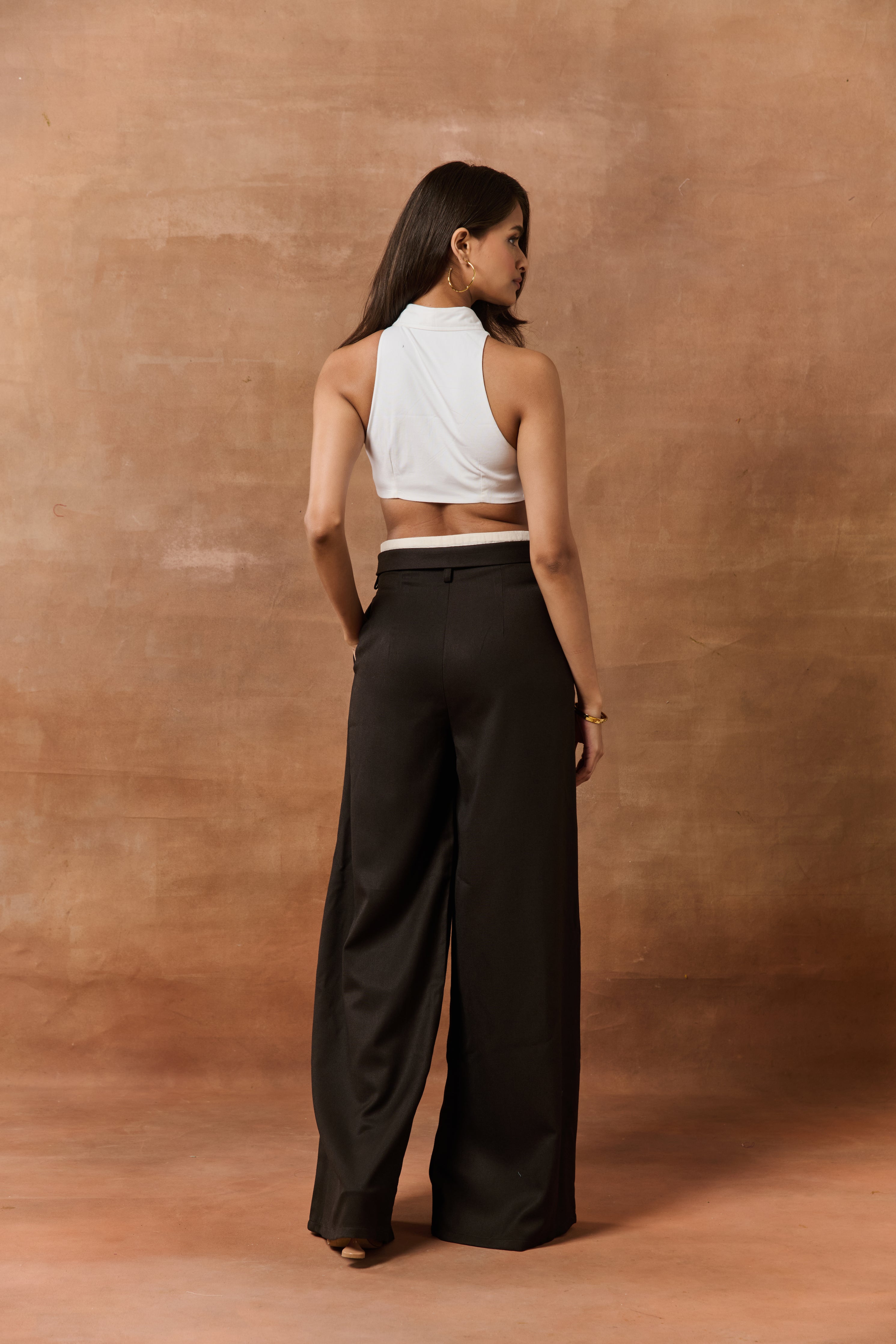 Magdalena Brown High-Waisted Pants CL