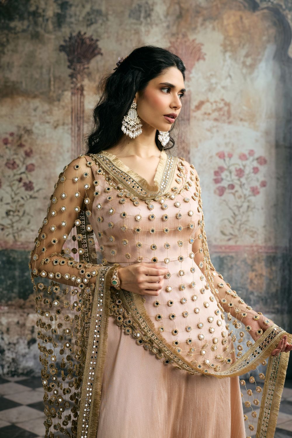 Ayinaat Mirror Handmade Dupatta