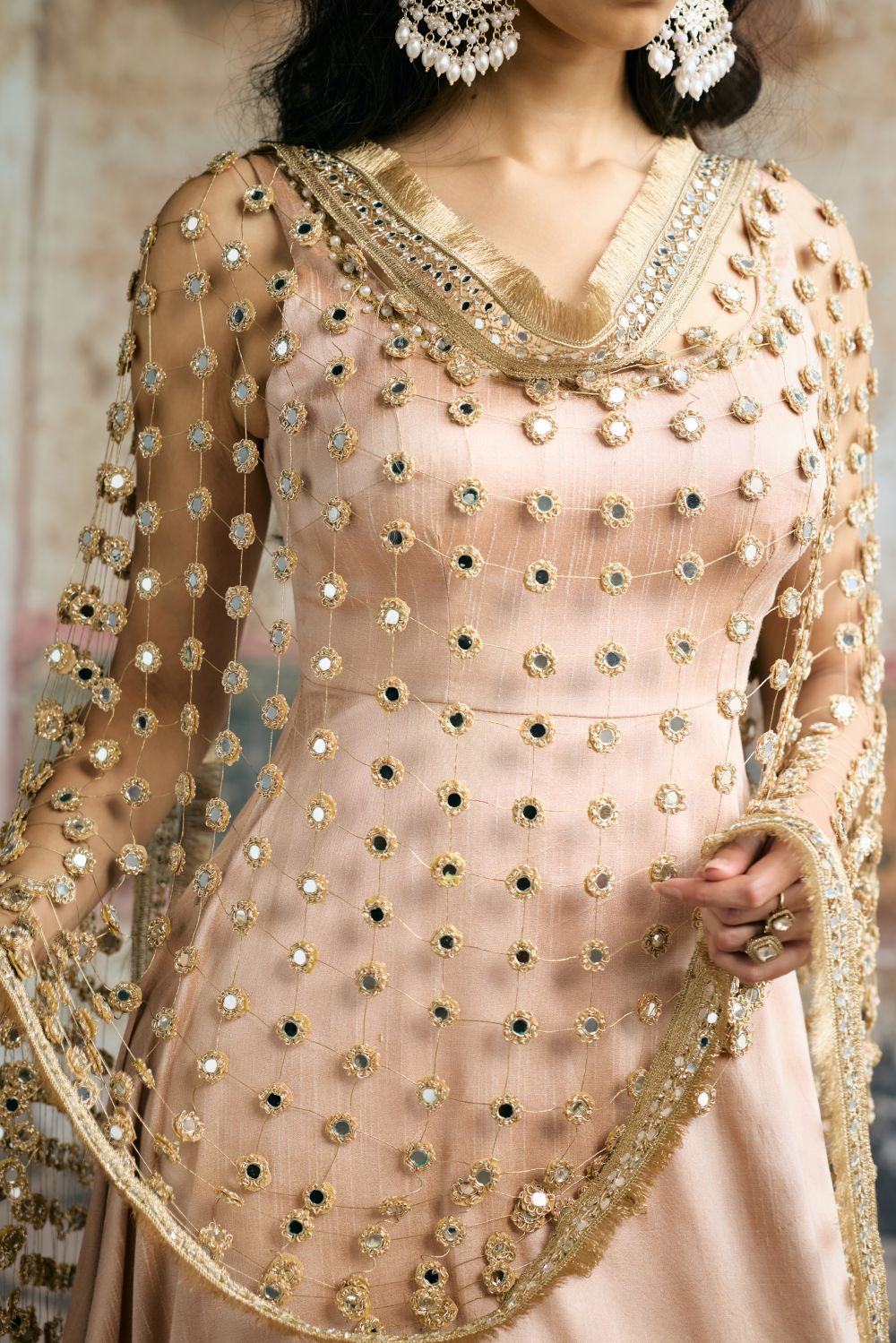 Ayinaat Mirror Handmade Dupatta