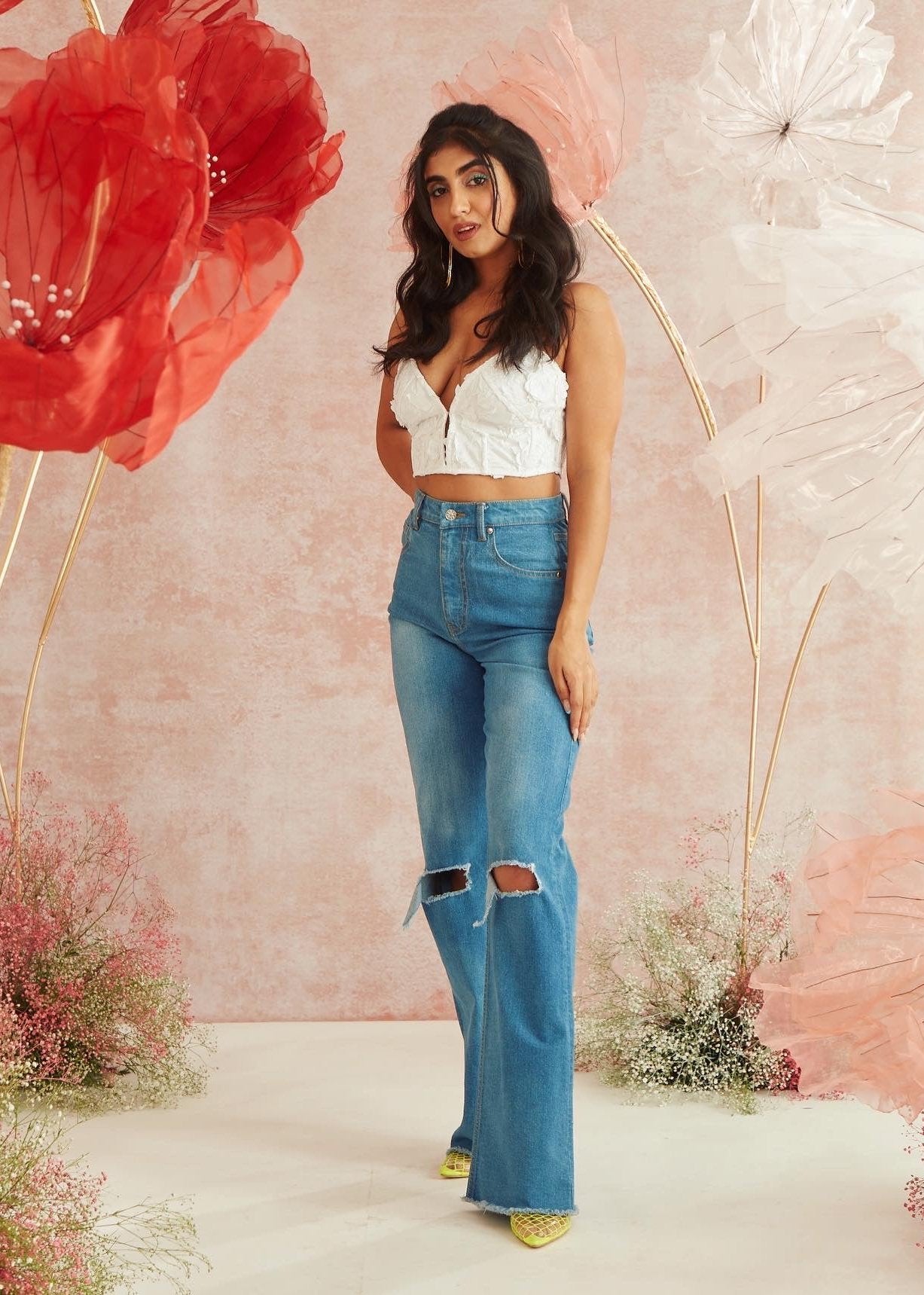 Wide Leg High Waist Jeans