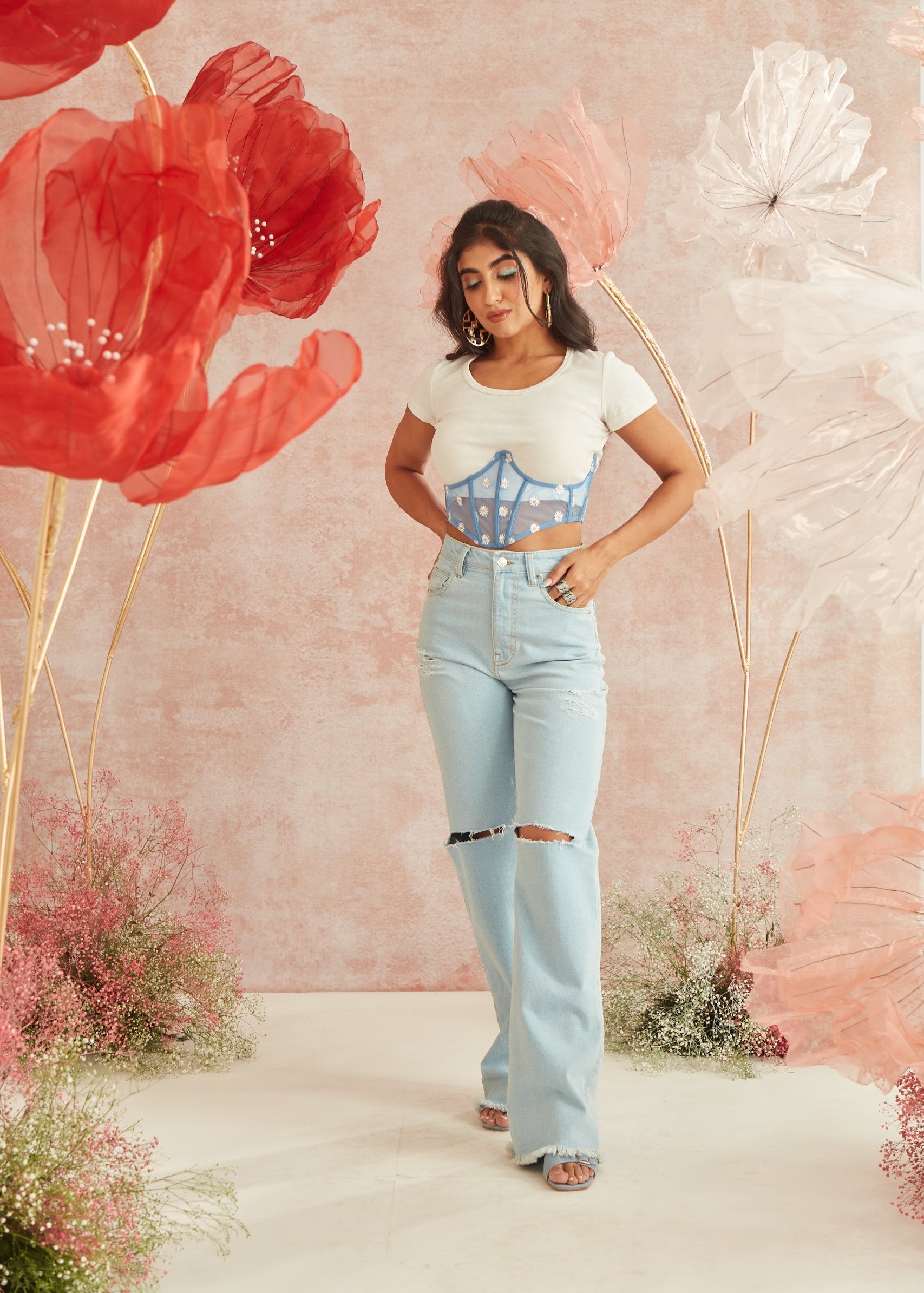 Wide Leg High Waist Jeans