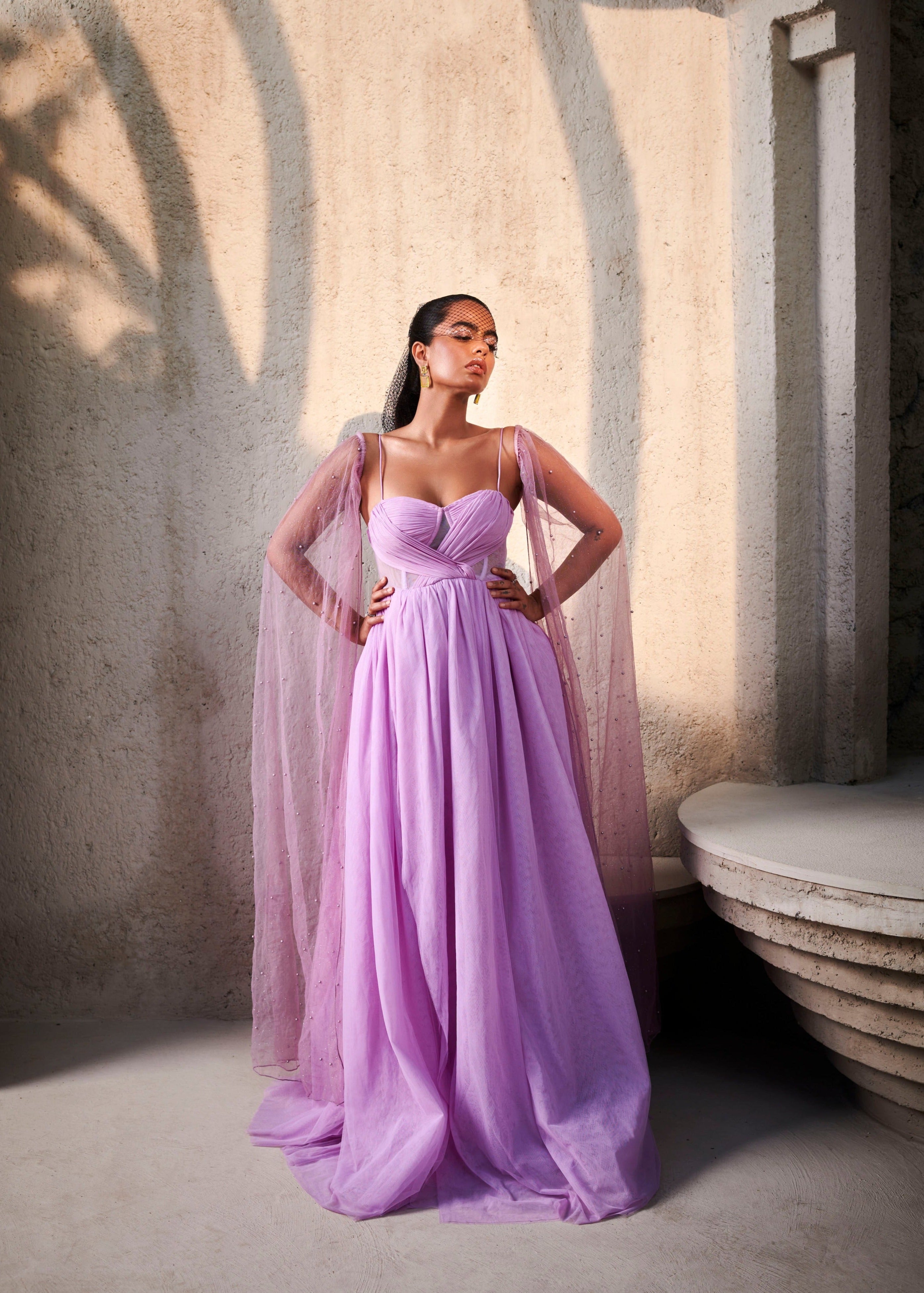 corset chiffon dress The Candice Fitted Corset Dress – Flower's Dress Boutique main image 0