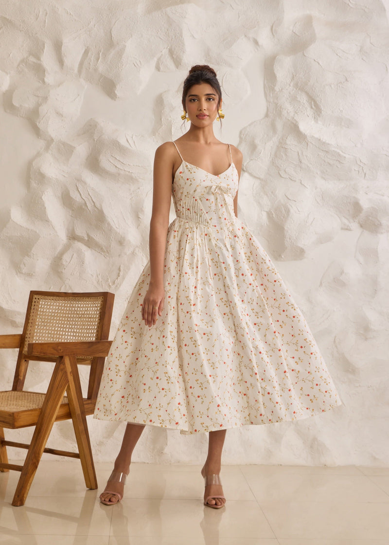 Brynlee White Floral Printed Corset Midi Dress CL – Lea Clothing Co Brynlee White Floral Printed Corset Midi Dress CL – Lea Clothing Co