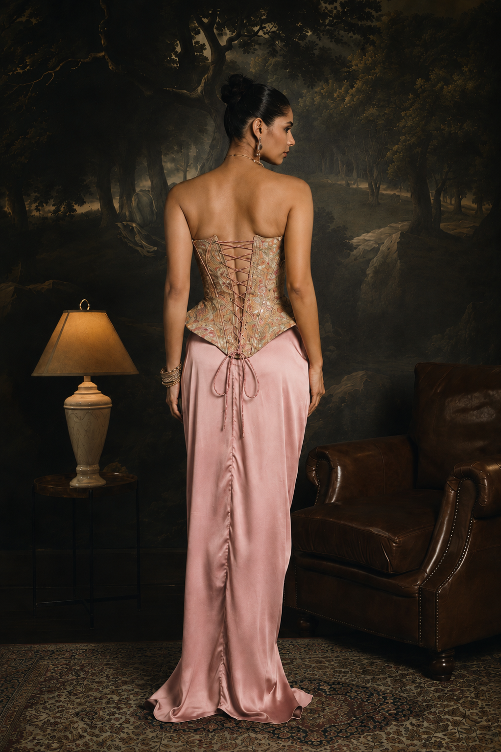 Siya Banarasi Brocade Corset Blouse