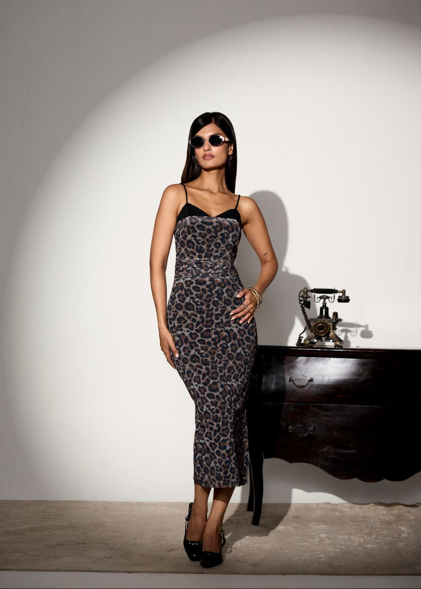 leopard print corset dress Odessa Midi Trend Fabric Color:Jujube Red 7 Chic Combat Boots