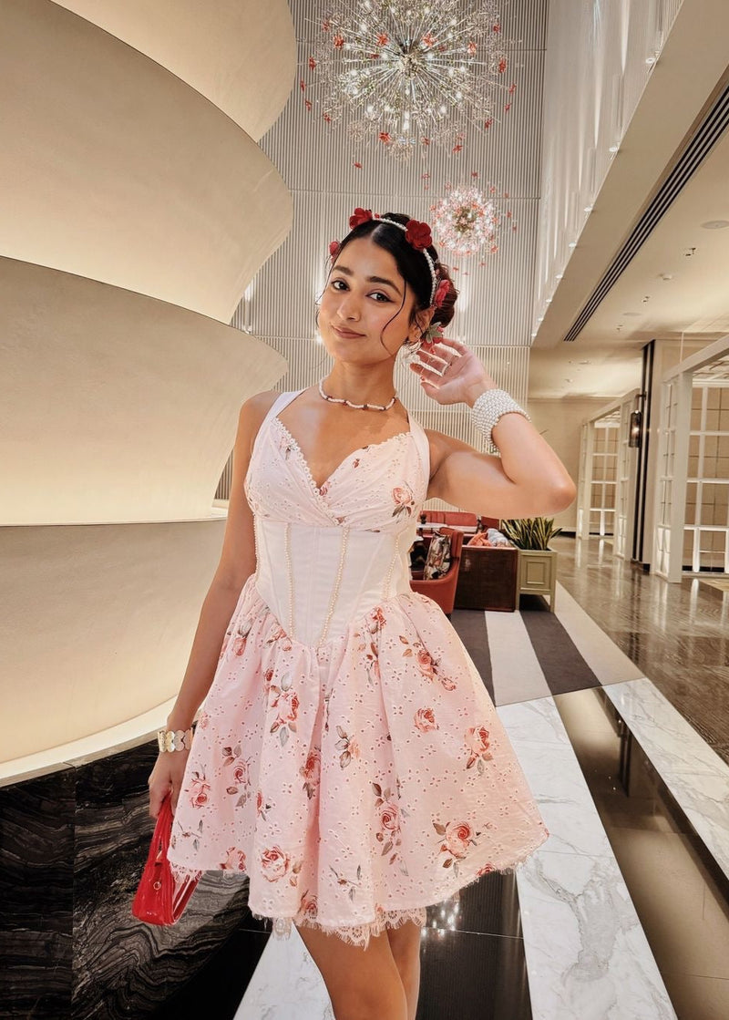 Felicia Baby Pink Corset Puff Mini Dress CL – Lea Clothing Co Felicia Baby Pink Corset Puff Mini Dress CL – Lea Clothing Co