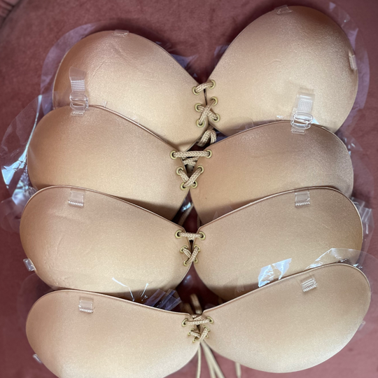Kim Comfortable Stick-On Bra with Straps