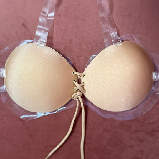 Kim Comfortable Stick-On Bra with Straps