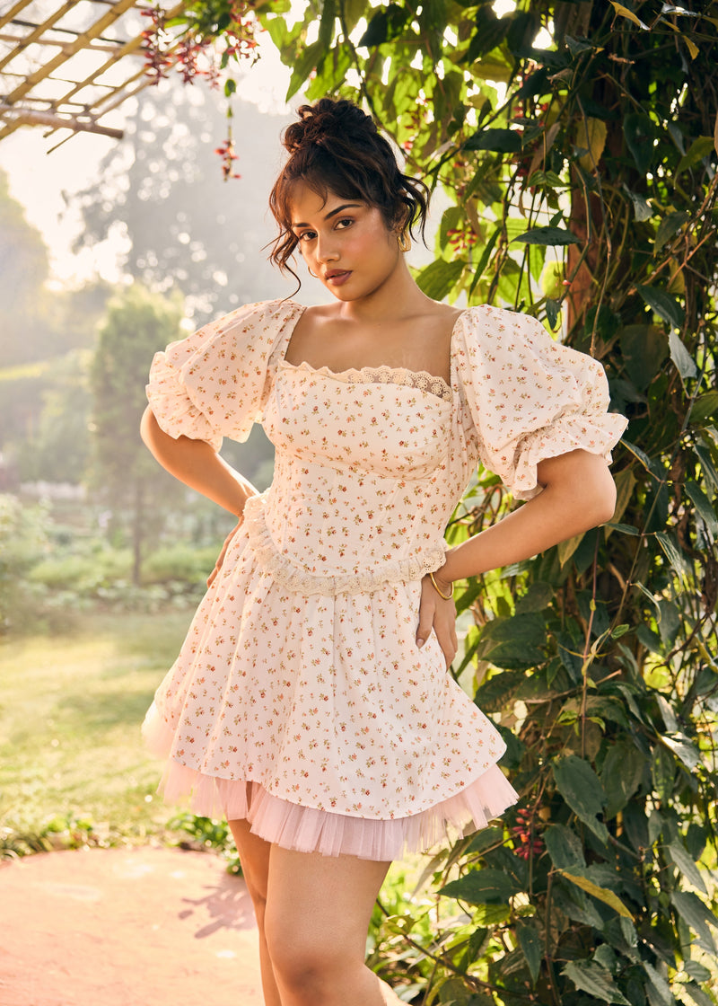 floral corset mini dress Morgan White Floral Corset Mini Dress – Lea Clothing Co