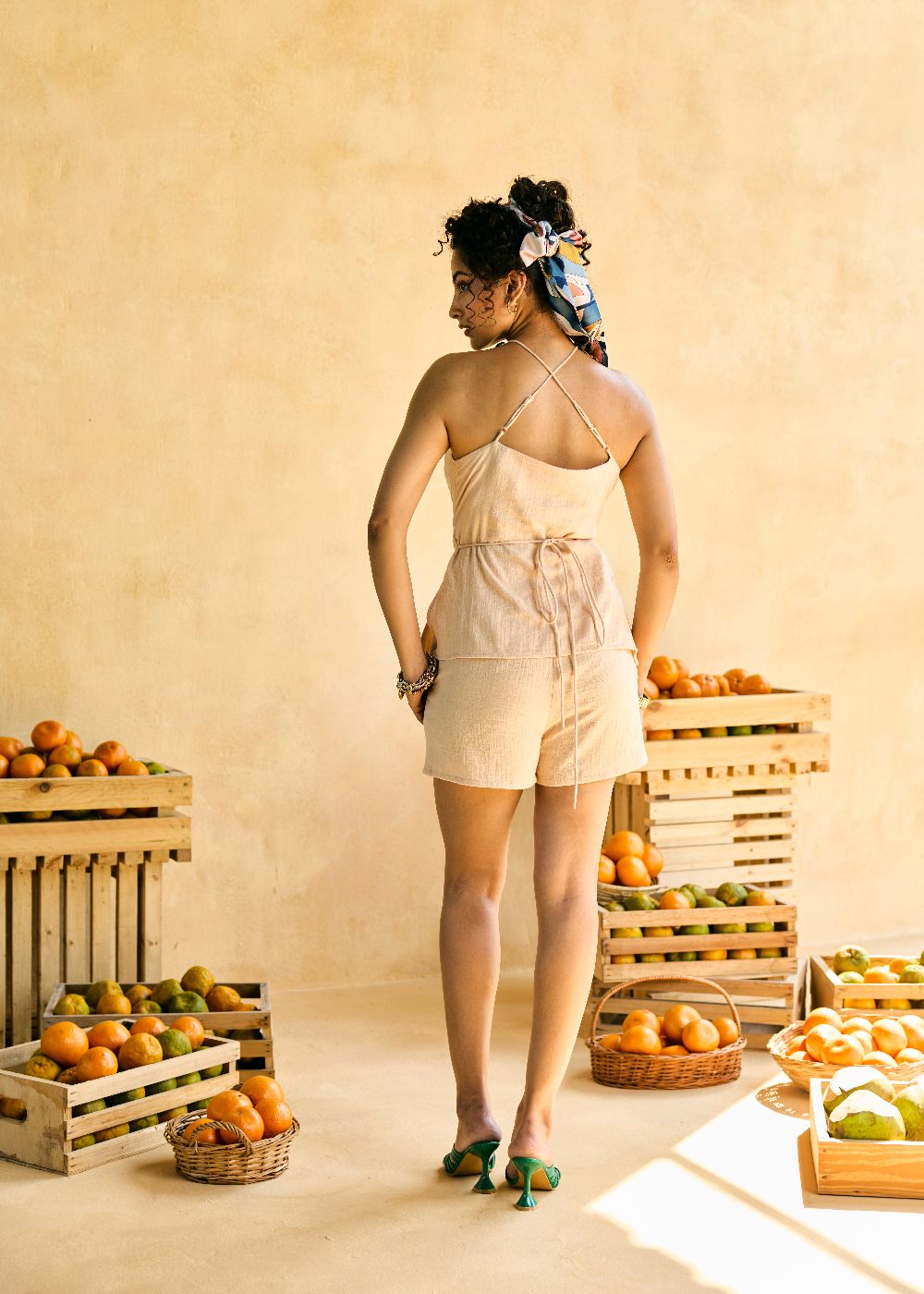 Dhoop Beaded Tie-Back Adjustable Top