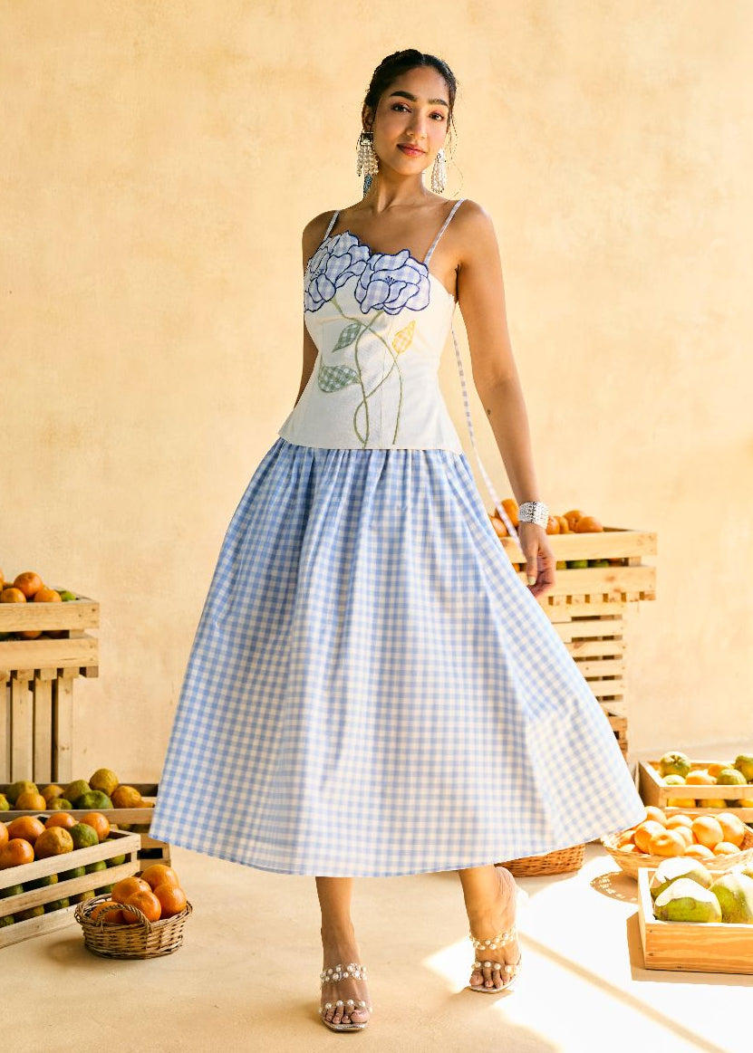 Aasmaani Picnic Gingham Skirt