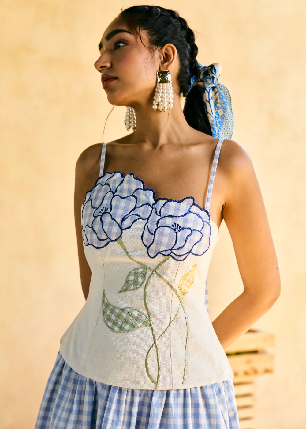Aasmaani Picnic Embroidered Camisole Top – Lea Clothing Co.