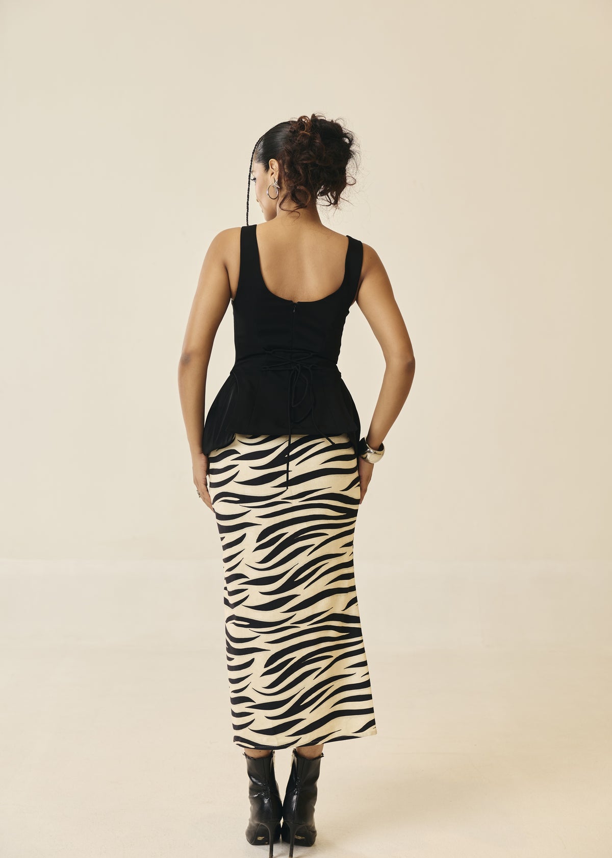 Adira Black Structured Everyday Top