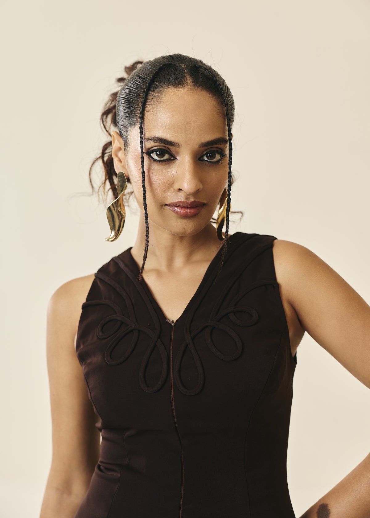 Corso Espresso Peplum Top