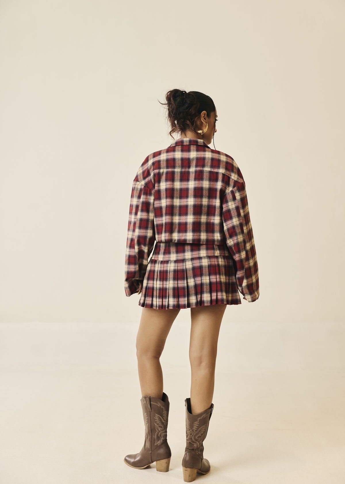 Rowan Scarlet Plaid Mini Skort