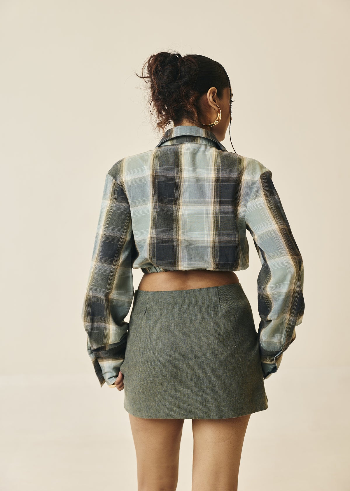 Corvine Olive Mini Skirt