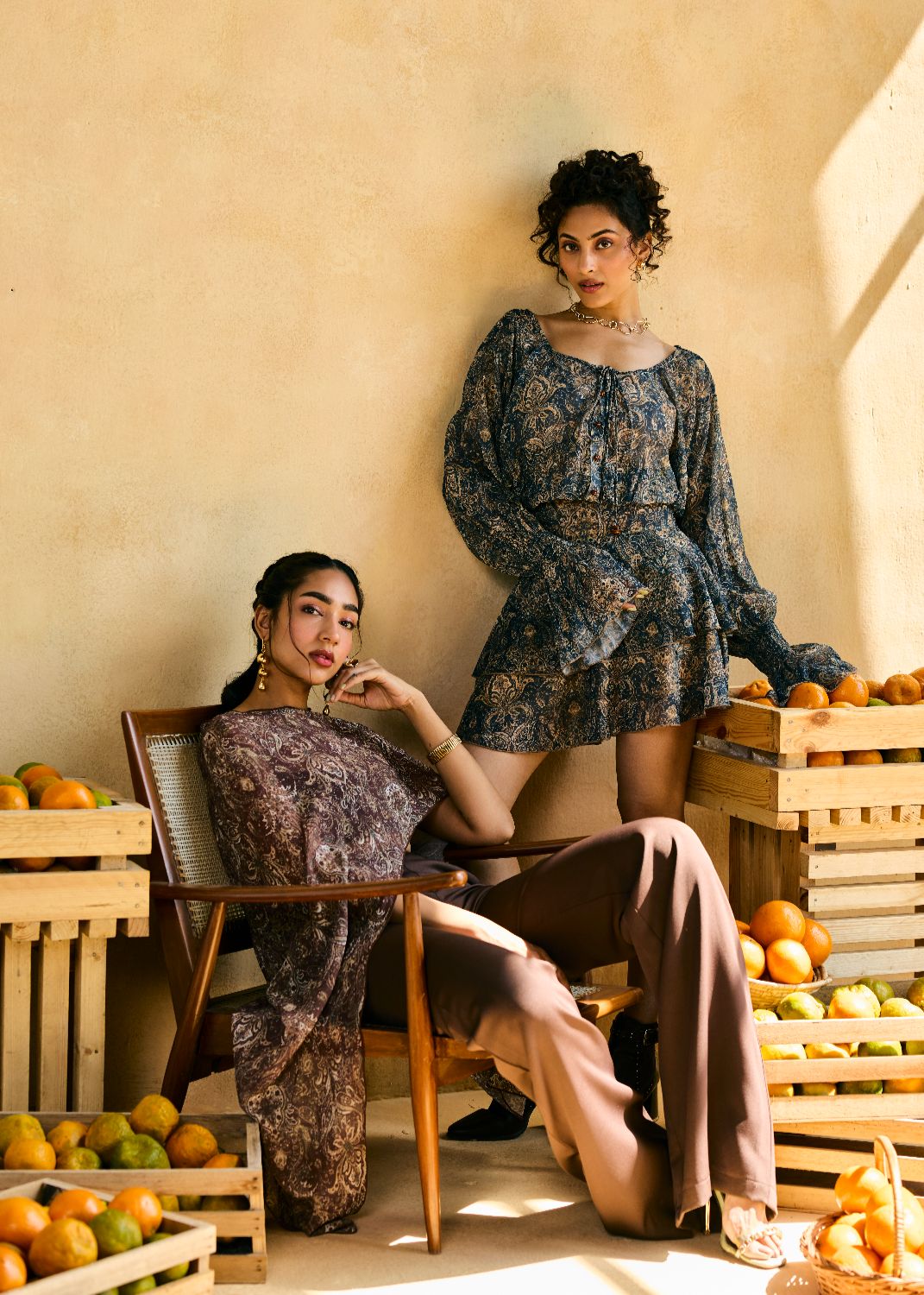 Sunehri Safari Cape and Bralette