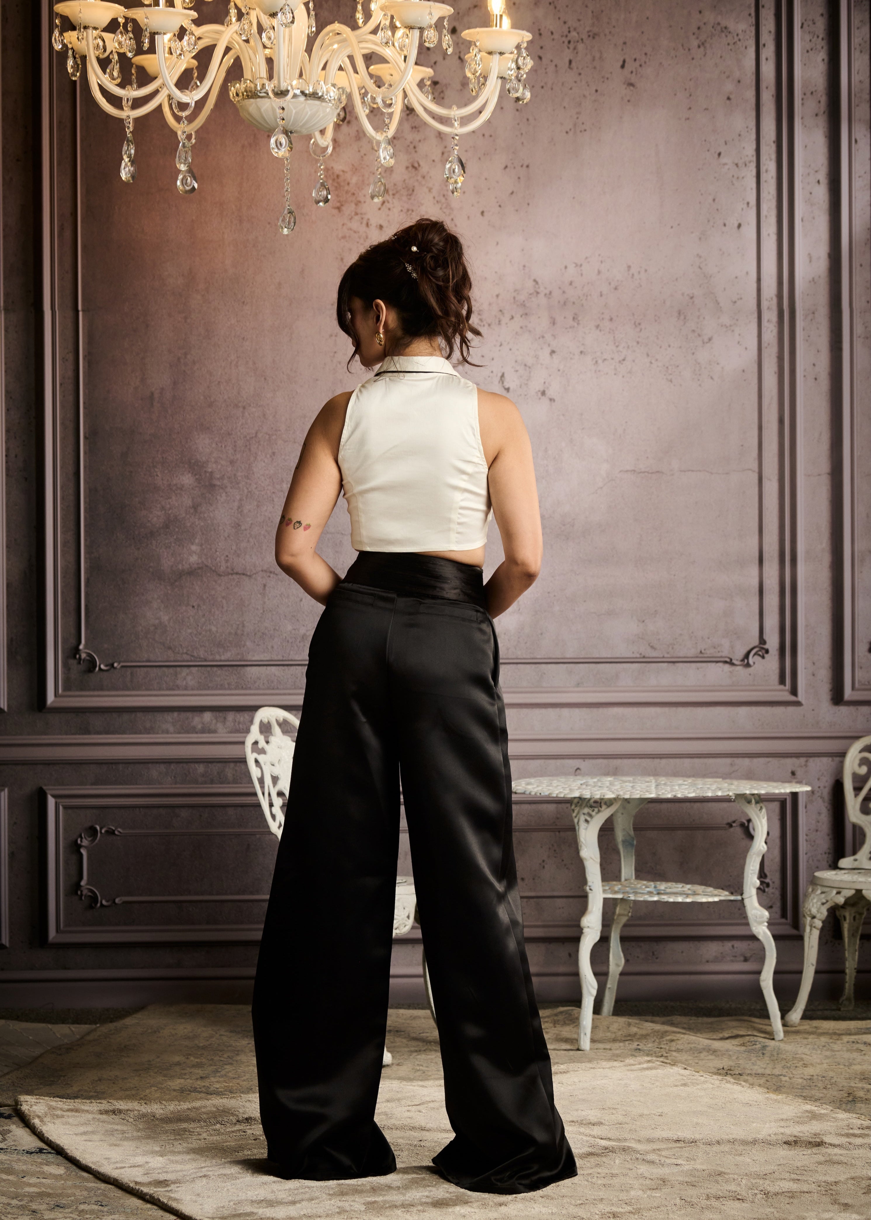 Maddie Black High-Waisted Pants