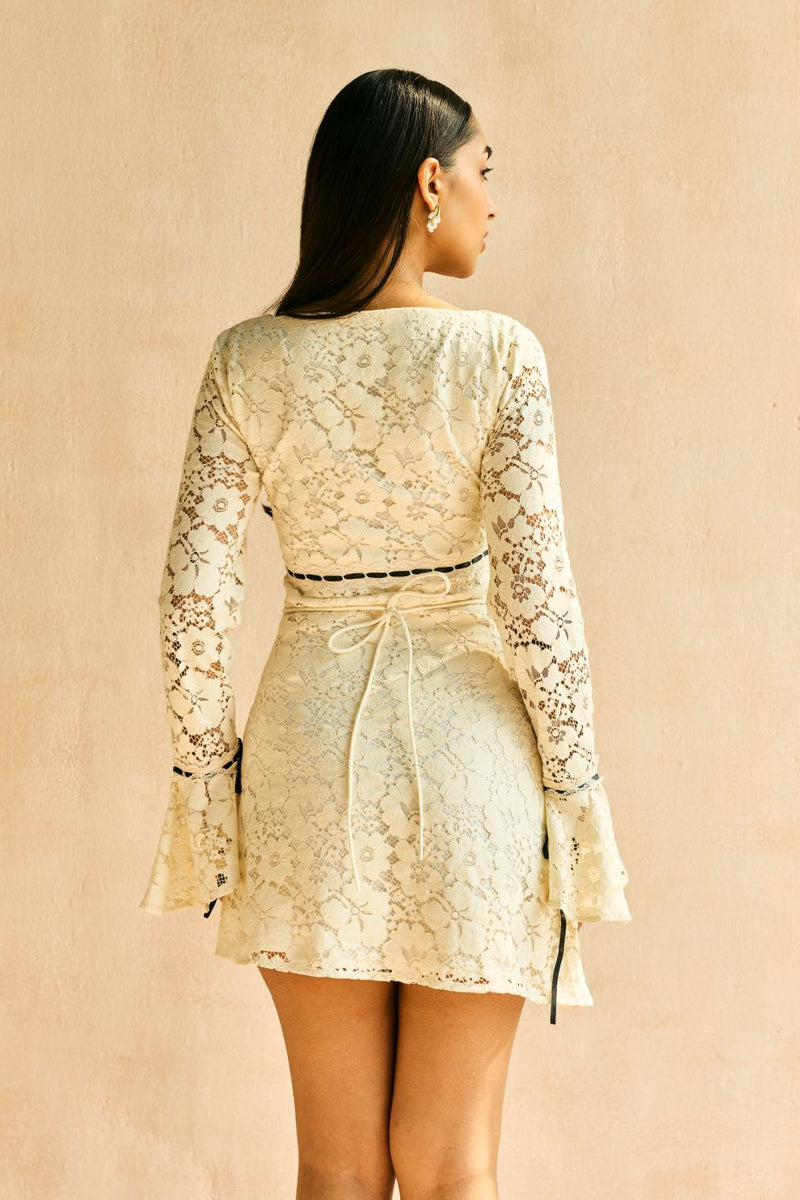 Jessica Tie-Up Dress Lea Clothing Co. Jessica Tie-Up Dress Lea Clothing Co.