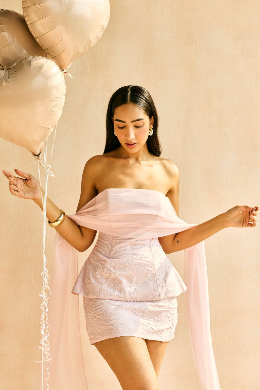 Elowen Sculpted Peplum Corset Top