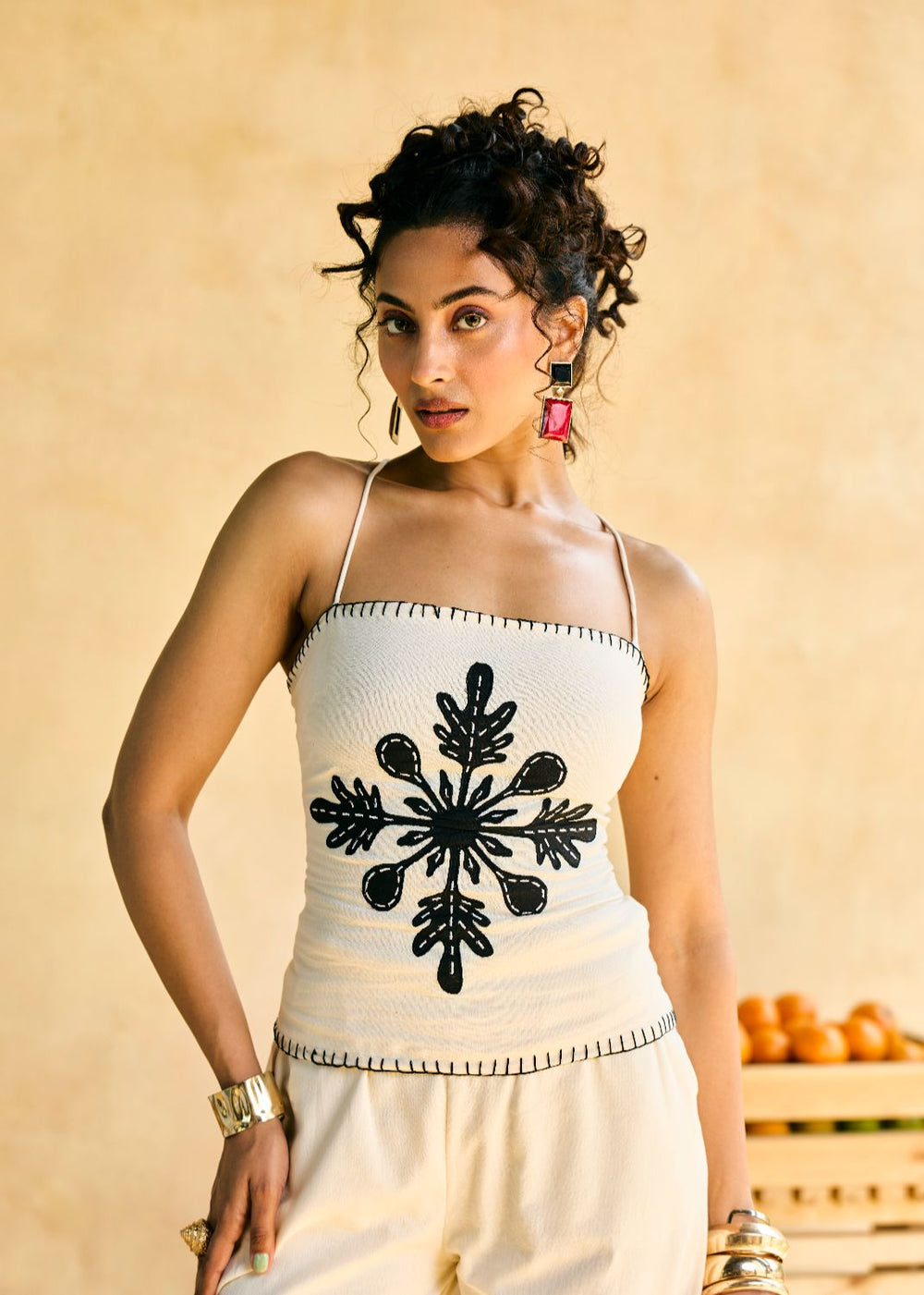 Kala Khatta Embroidered Top