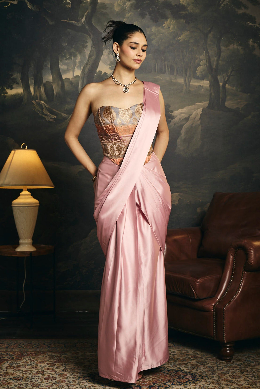 Hansika Brocade Corset