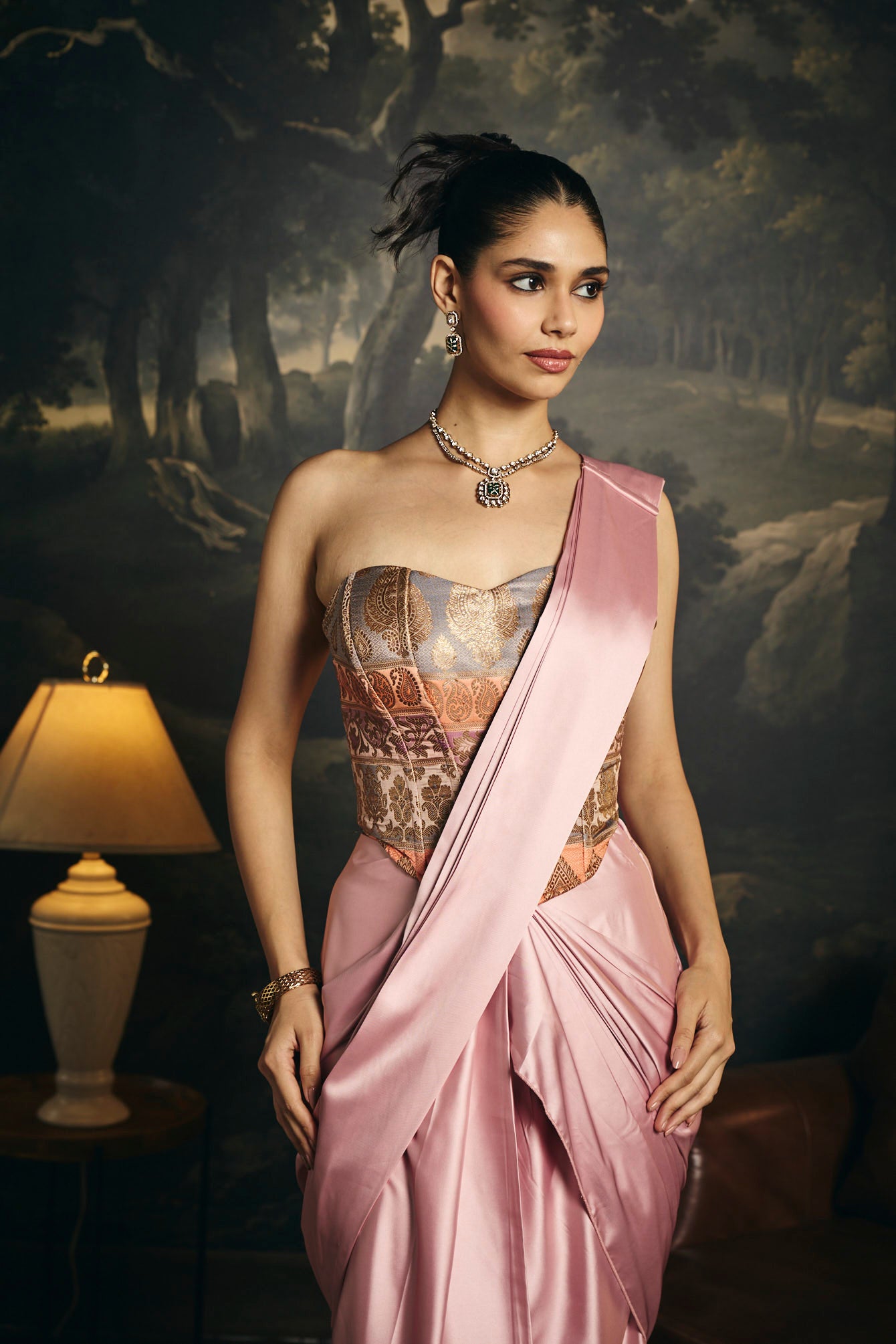 Hansika Brocade Corset