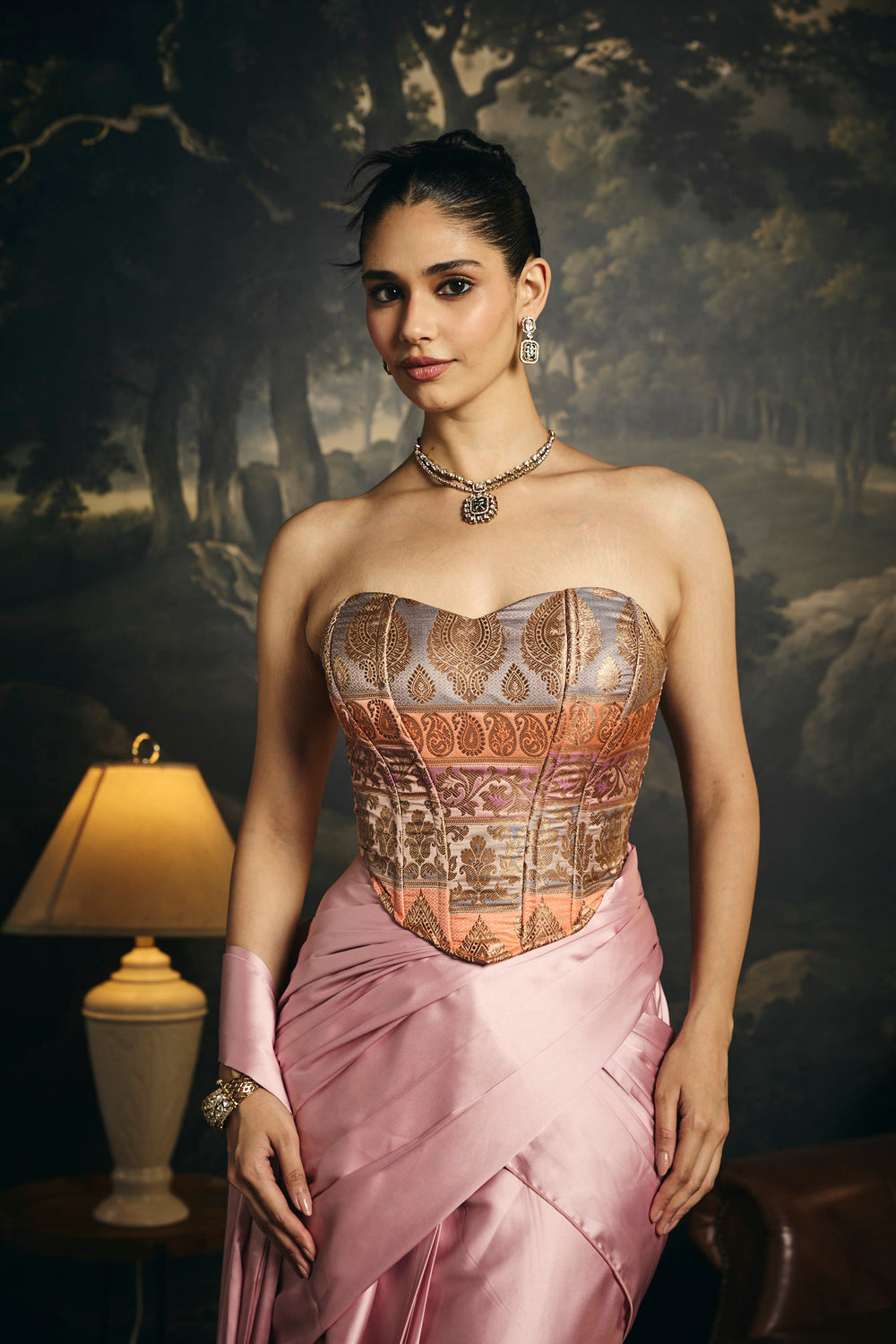 Hansika Brocade Corset