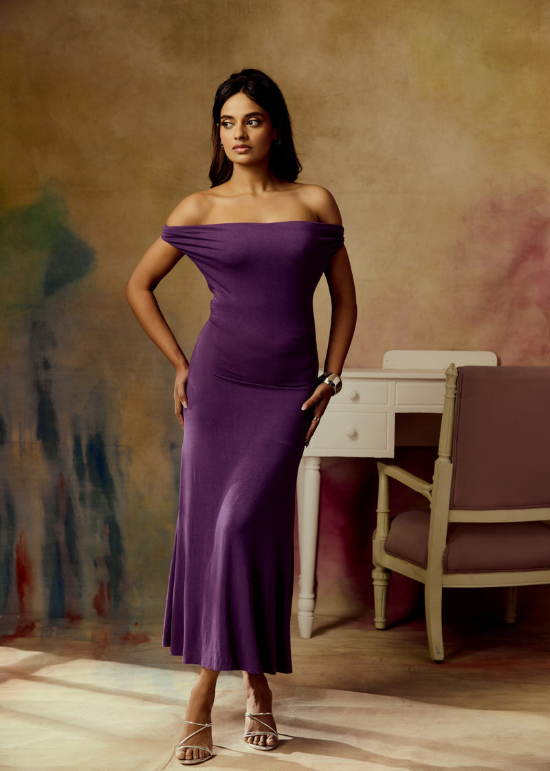 Darya Purple Maxi Multiway Dress