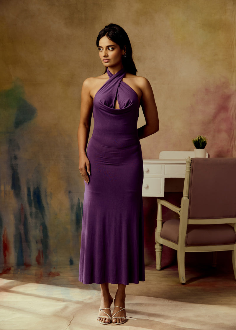 Darya Purple Maxi Multiway Dress