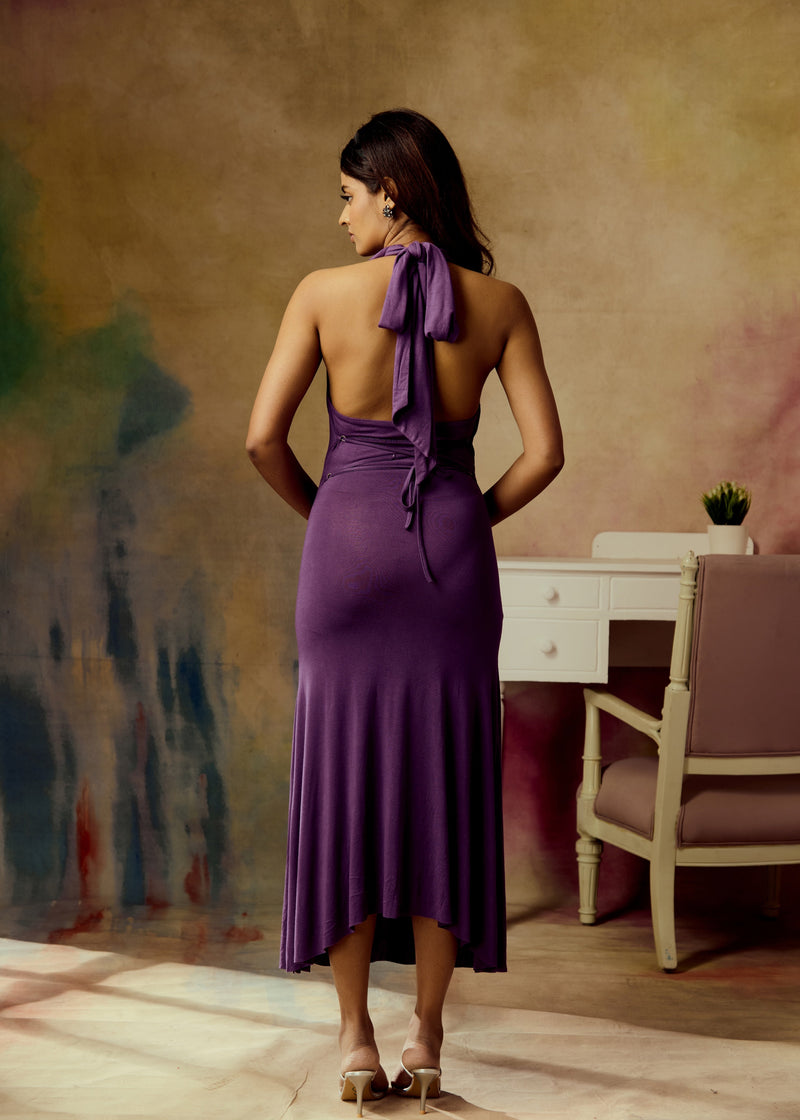 Darya Purple Maxi Multiway Dress