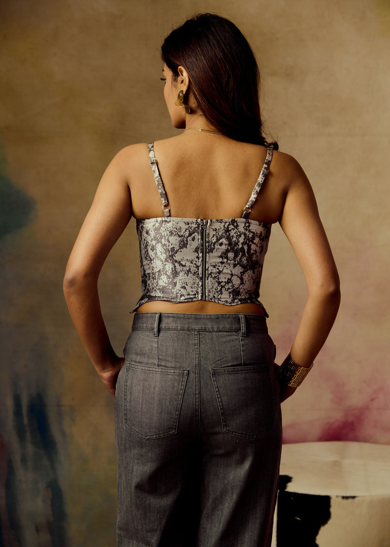 Oona Jacquard Corset Top