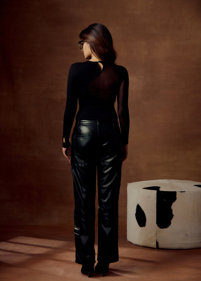 Sonnet Black Leather Pants