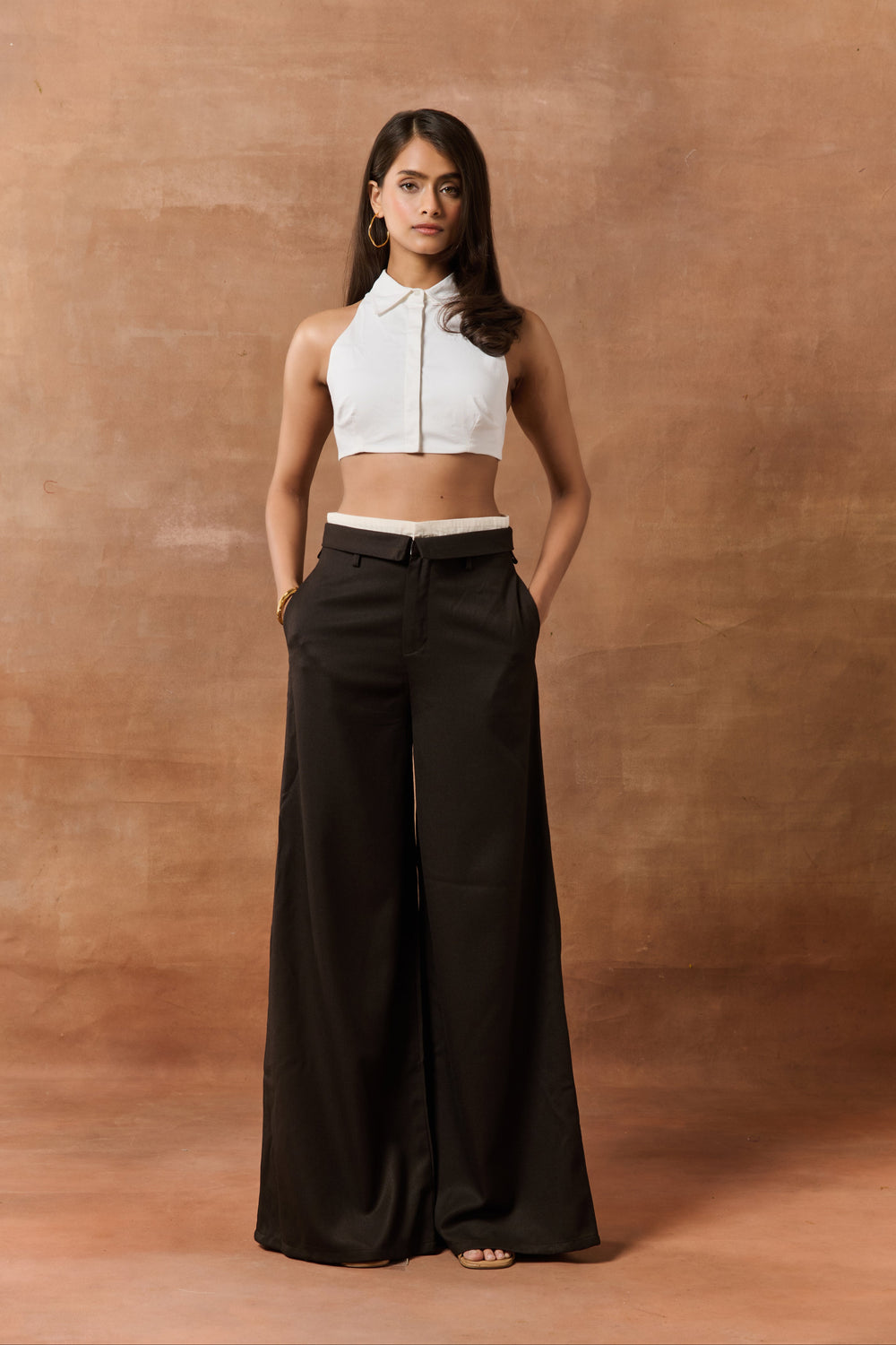 Magdalena Brown High-Waisted Pants CL