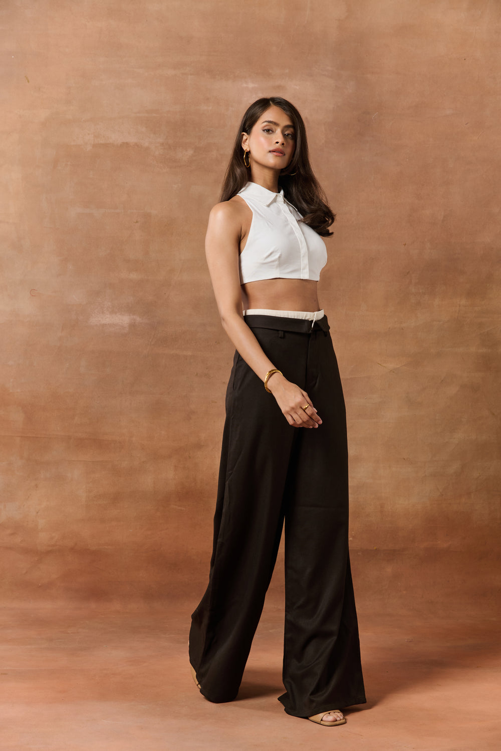 Magdalena Brown High-Waisted Pants CL