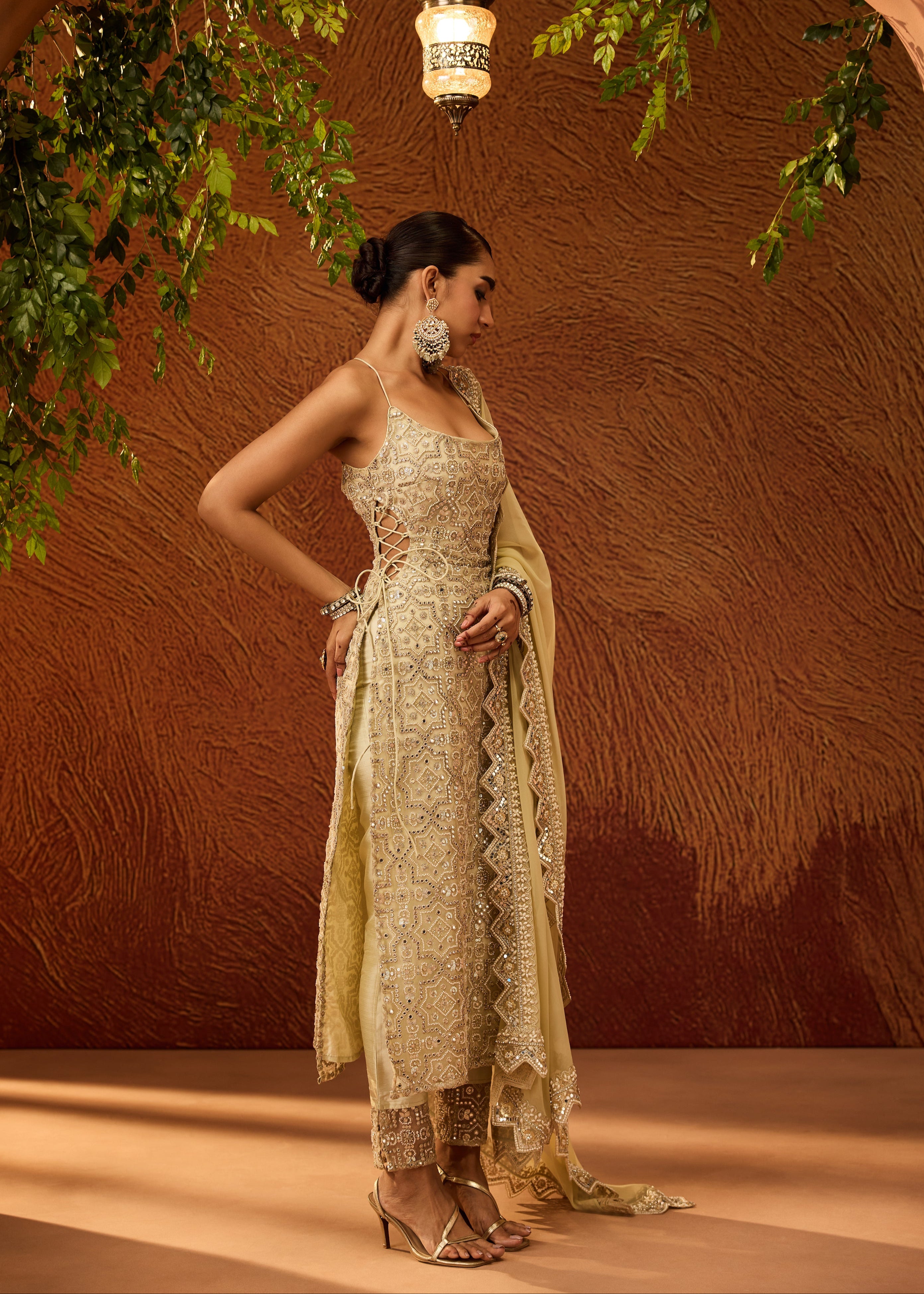 Ryka Mint Green Embroidered Kurta Set
