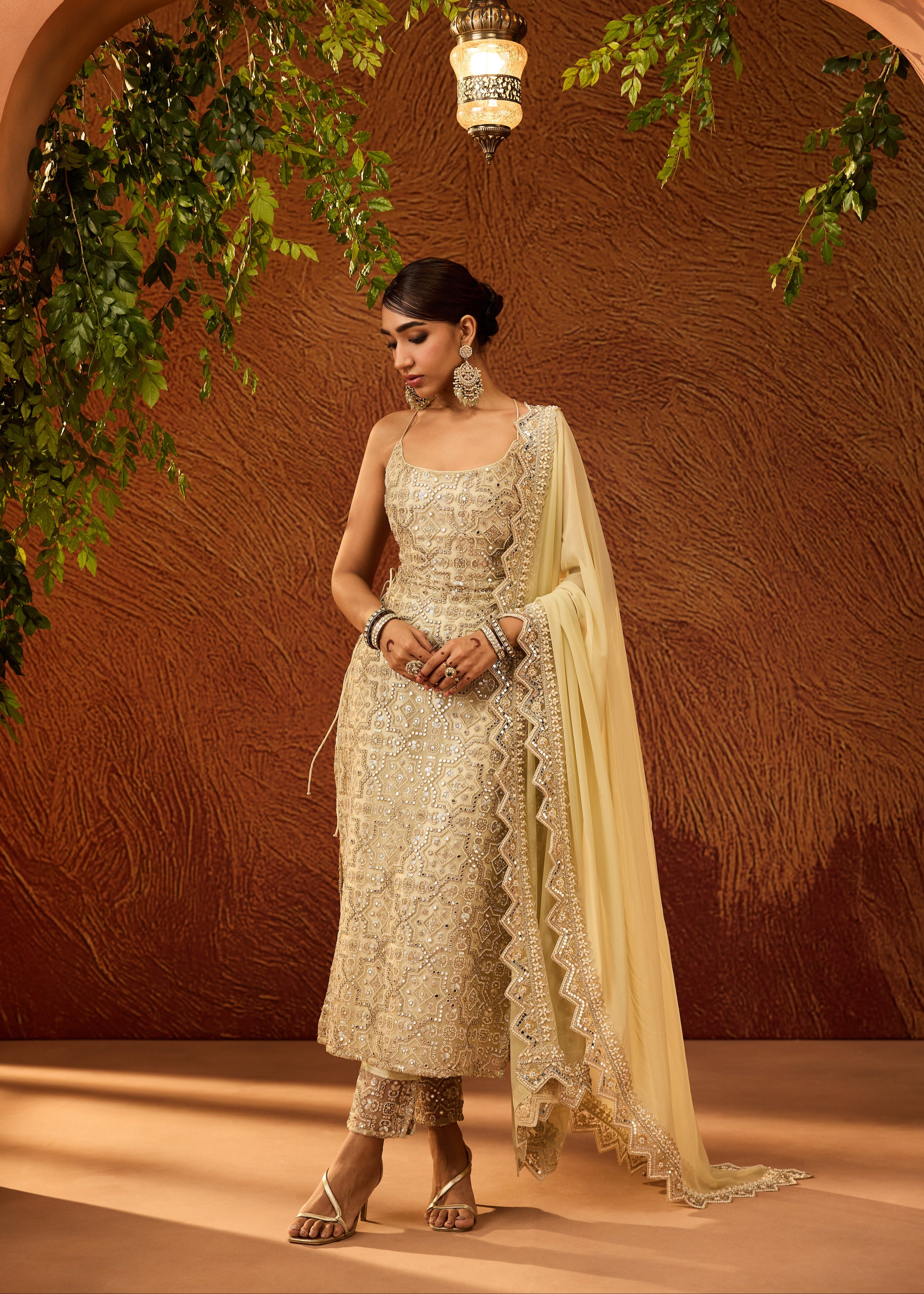 Ryka Mint Green Embroidered Kurta Set
