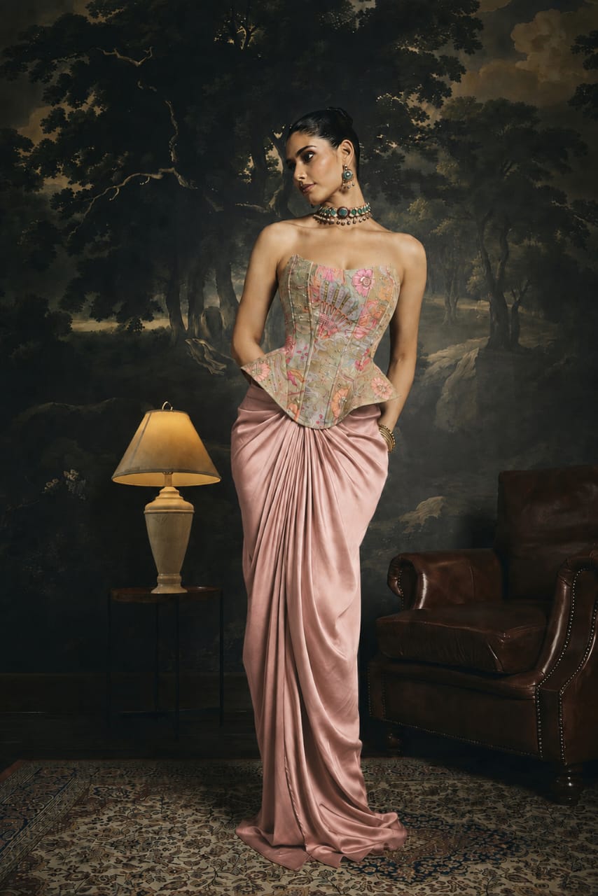 Siya Banarasi Brocade Corset Blouse