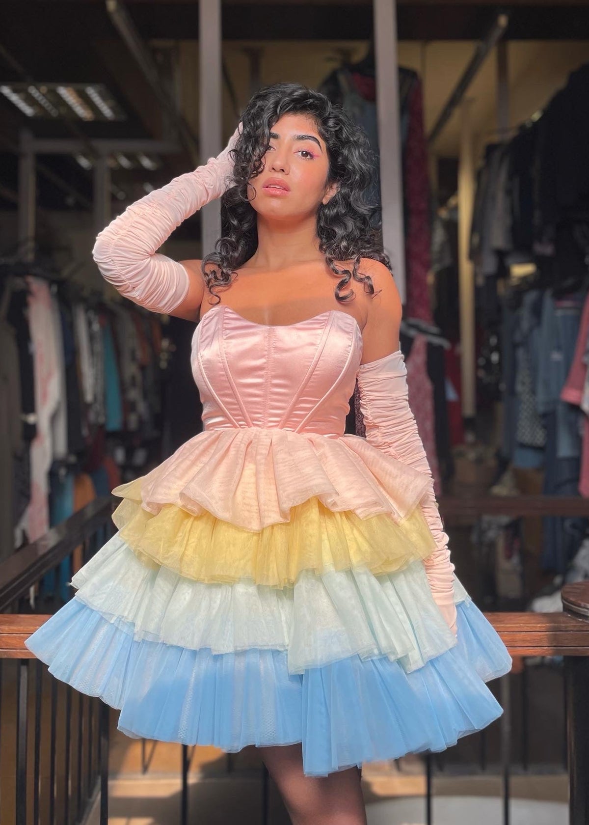 white christmas dresses Get Rainbow Corset Dress – Lea Clothing Co