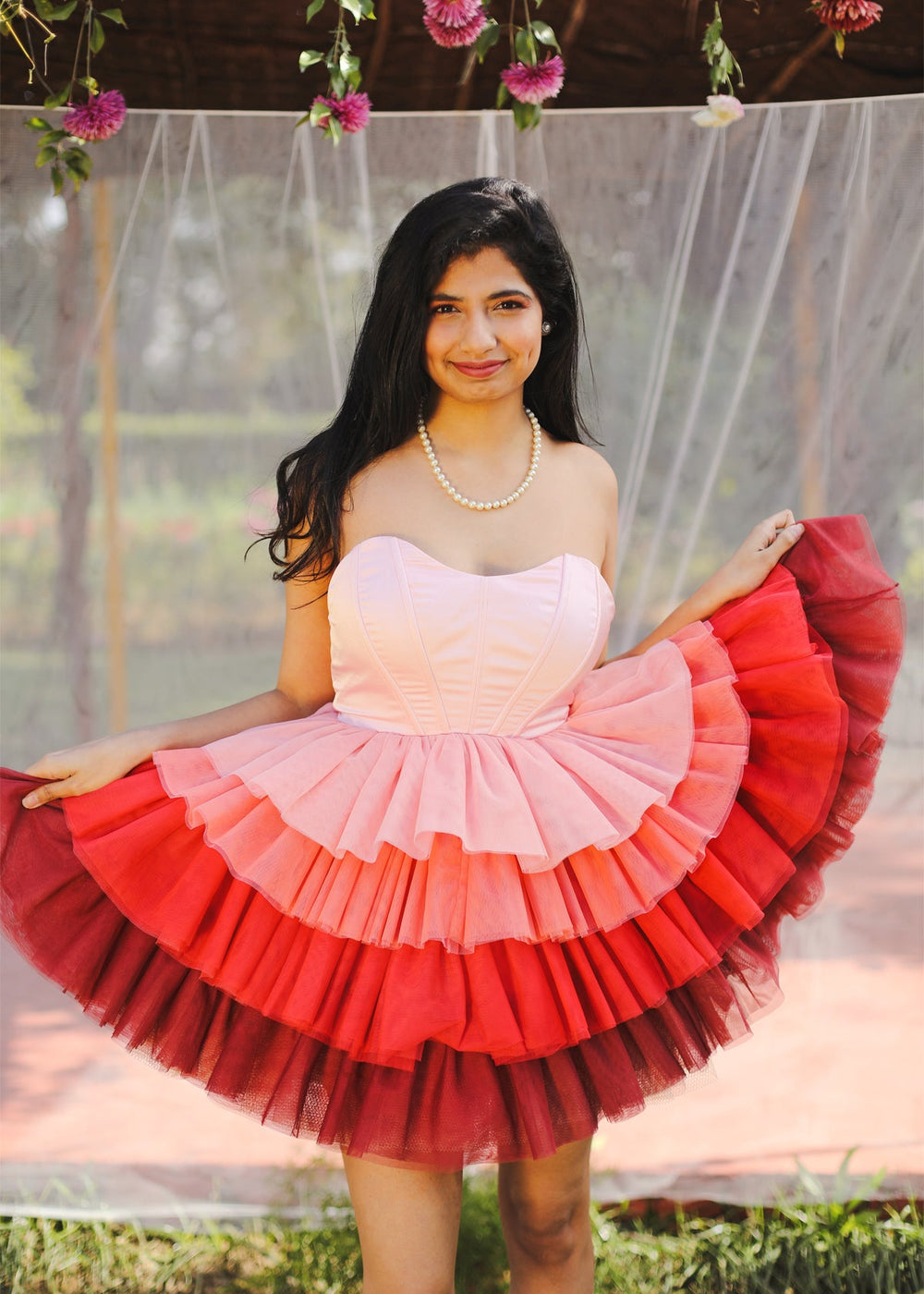 Ombre Ruffle Dress